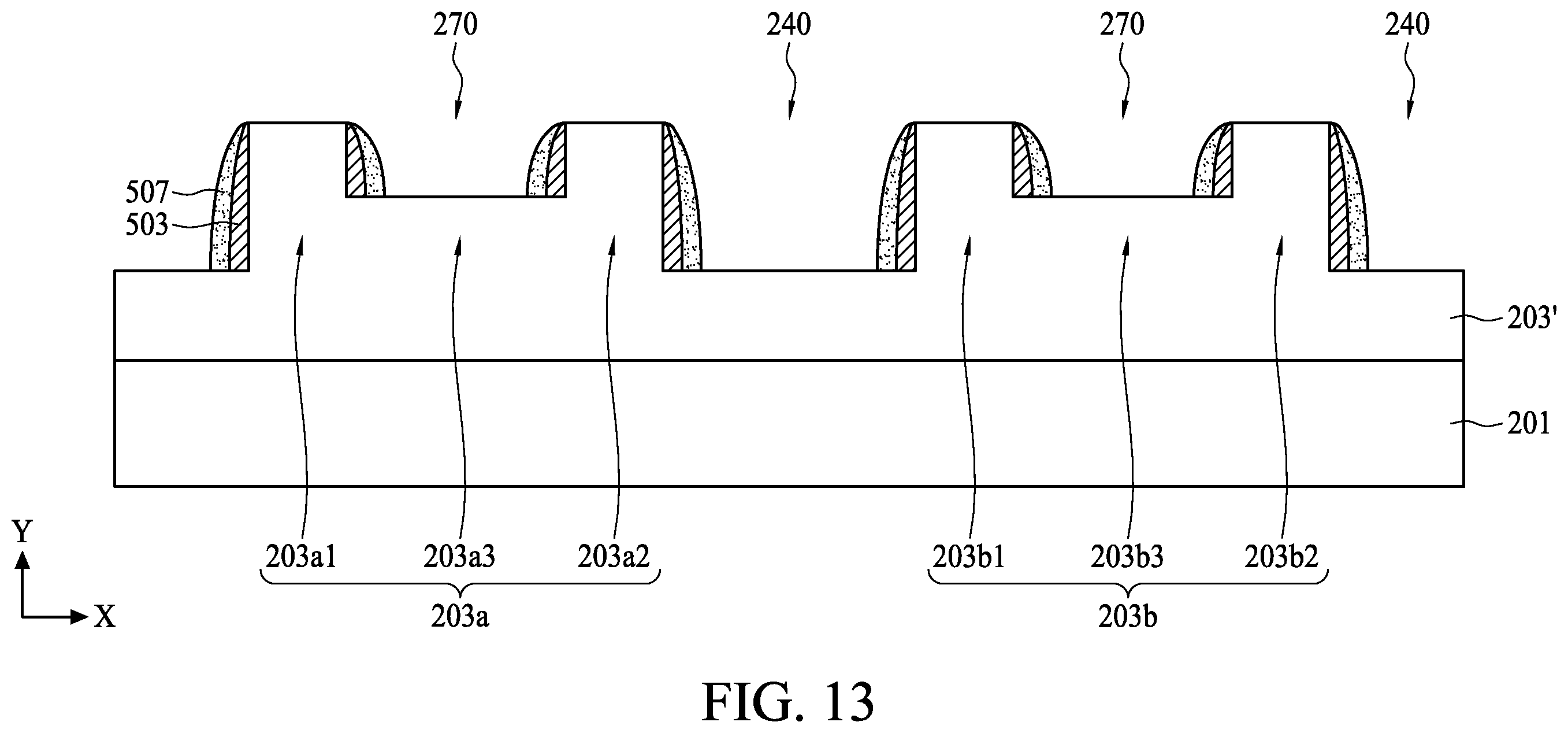 Patent US12347686 Figure 13 – Semiconductor device structure and method for preparing the same