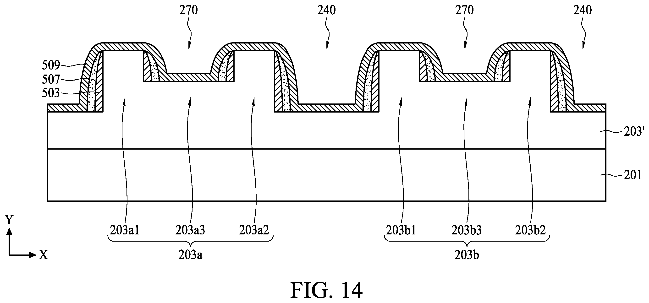 Patent US12347686 Figure 14 – Semiconductor device structure and method for preparing the same