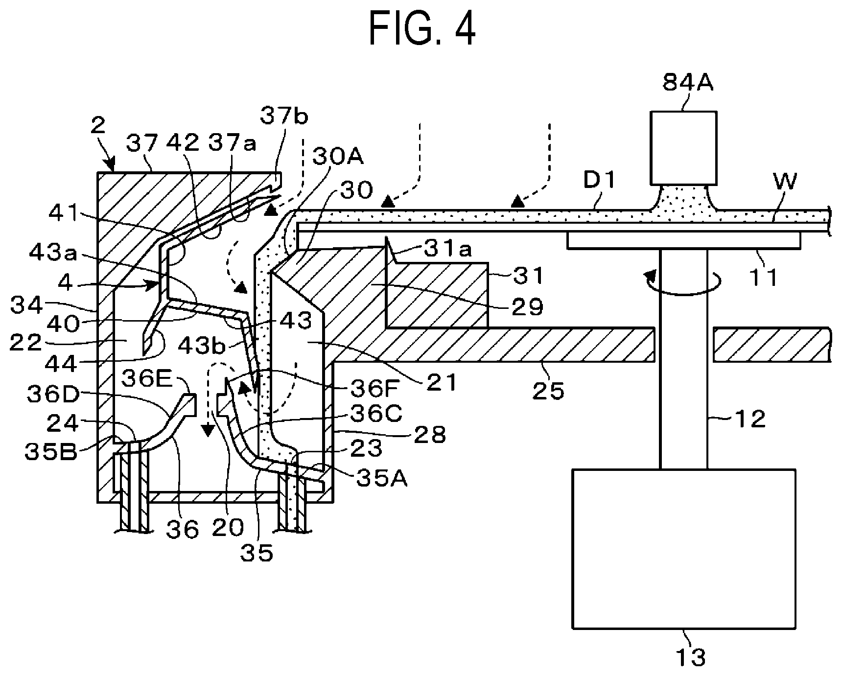 Patent US12347698 Figure 4 – Liquid processing apparatus and liquid processing method