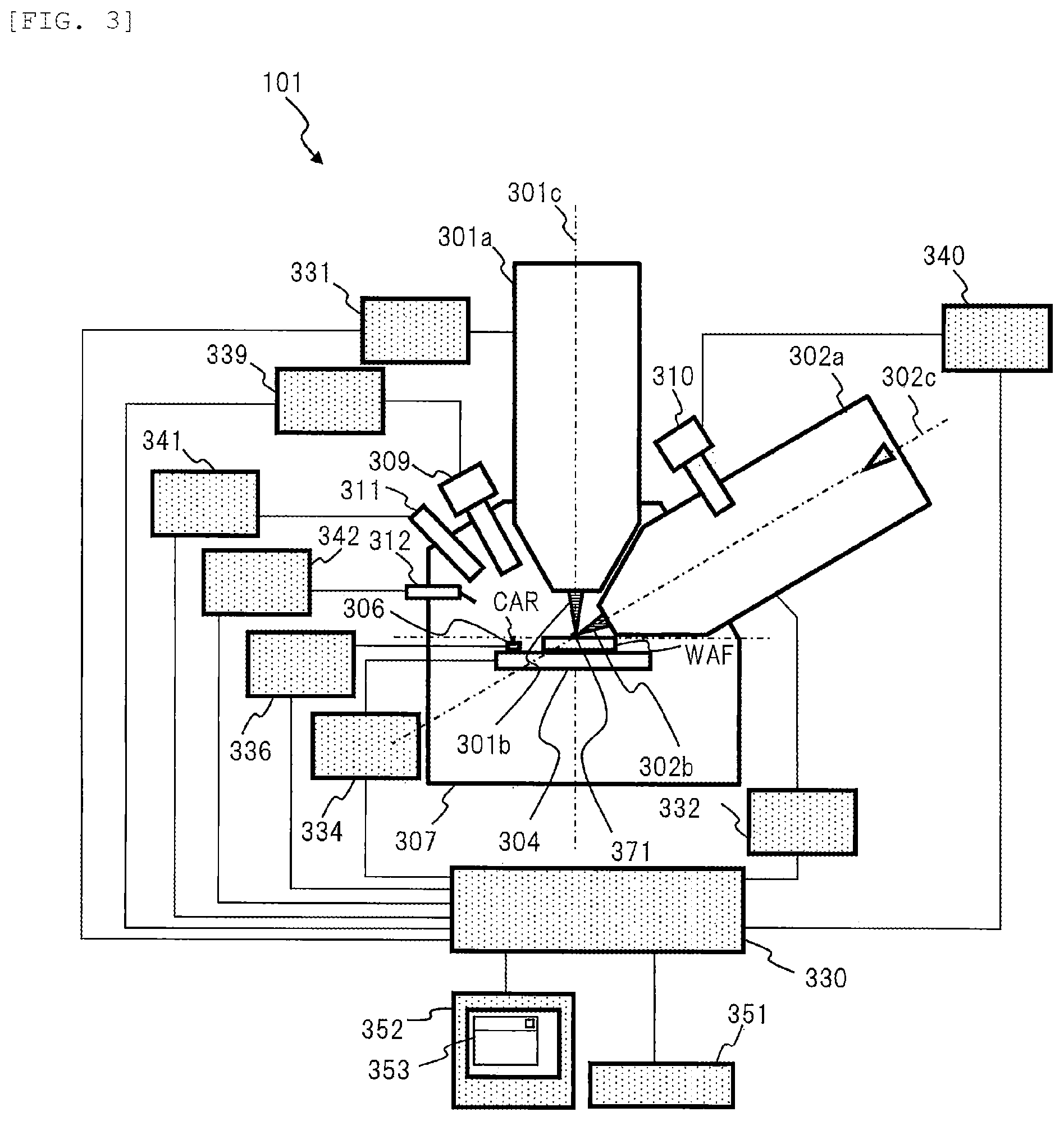 Patent US12347707 Figure 3 – Semiconductor analysis system