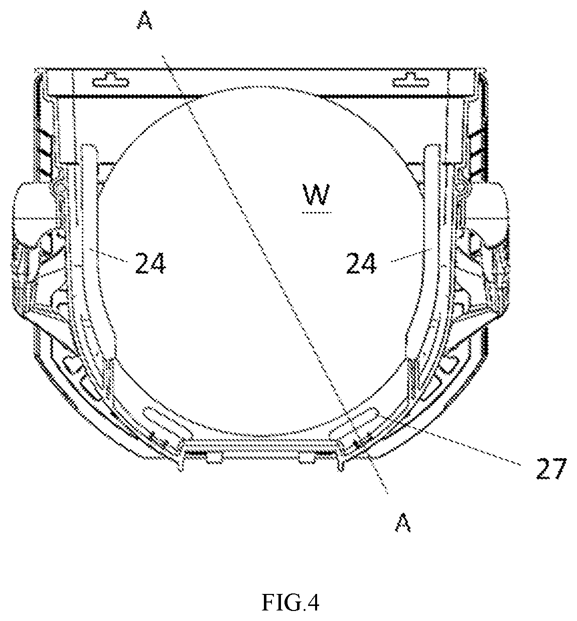 Patent US12347711 Figure 4 – Gas diffusion device, and wafer container including the same