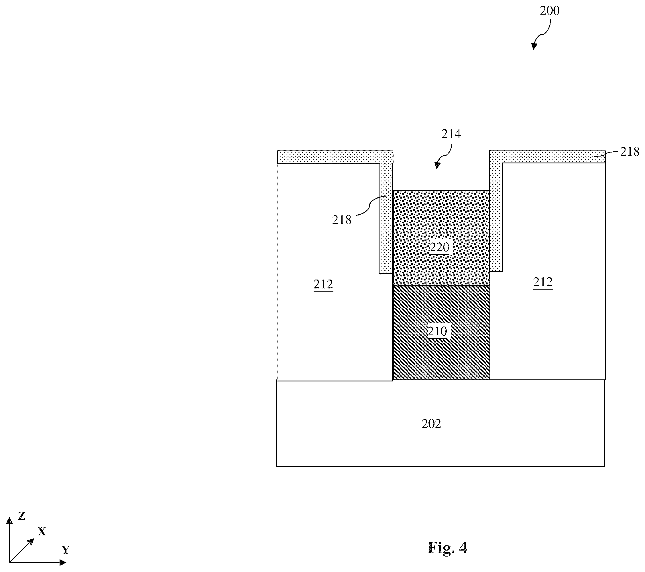 Patent US12347725 Figure 5 – Semiconductor structure with material modification and low resistance plug