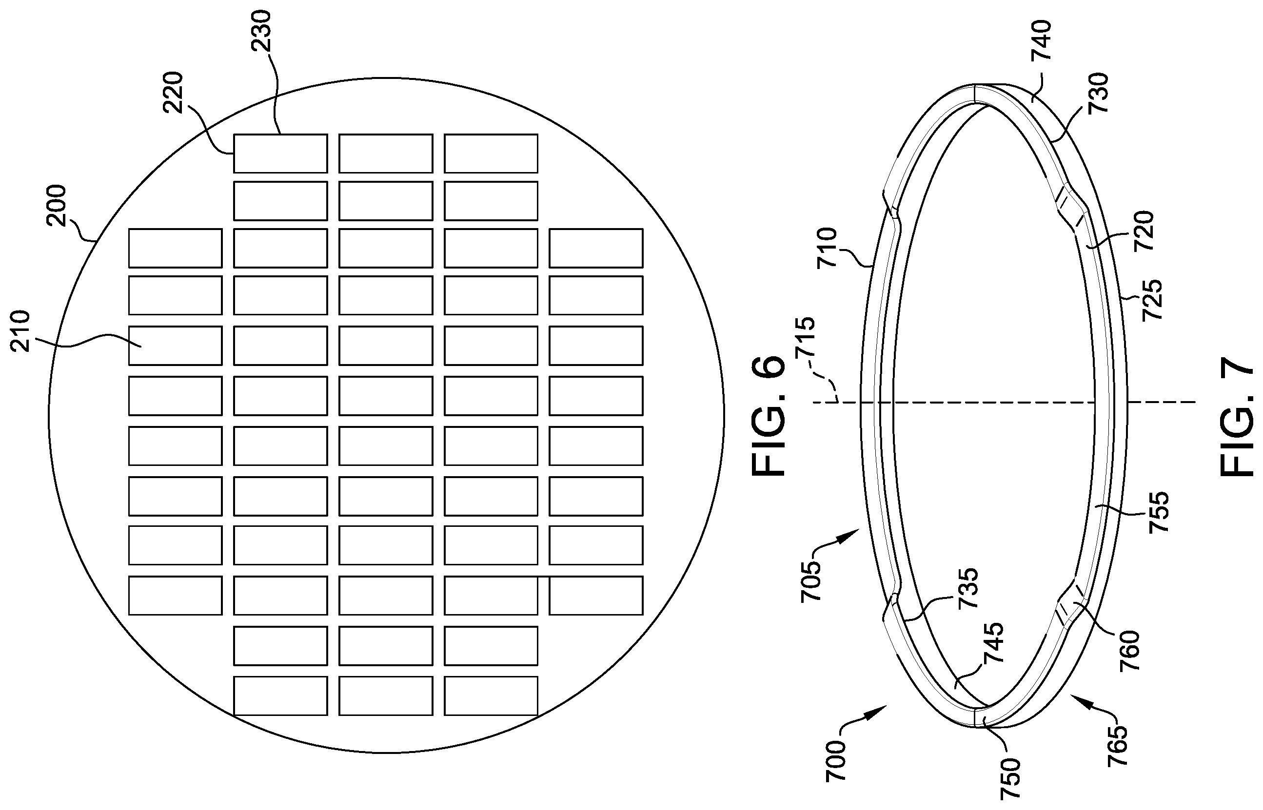 Patent US12347733 Figure 5 – Die separation ring for wafers having a large die aspect ratio