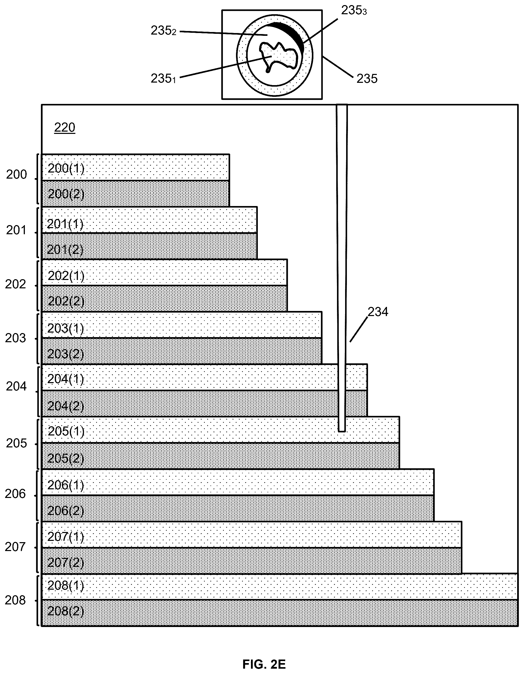 Patent US12347734 Figure 6 – Examination of a hole formed in a semiconductor specimen