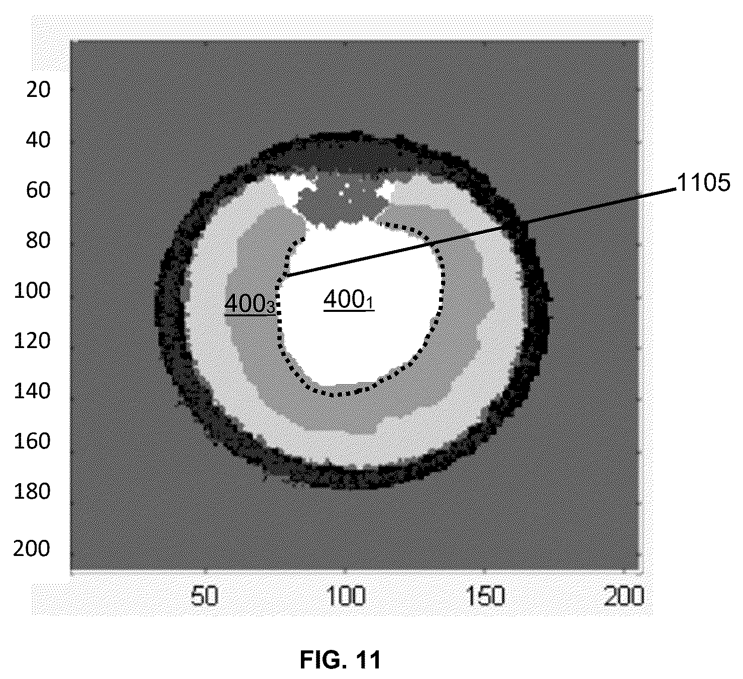 Patent US12347734 Figure 14 – Examination of a hole formed in a semiconductor specimen