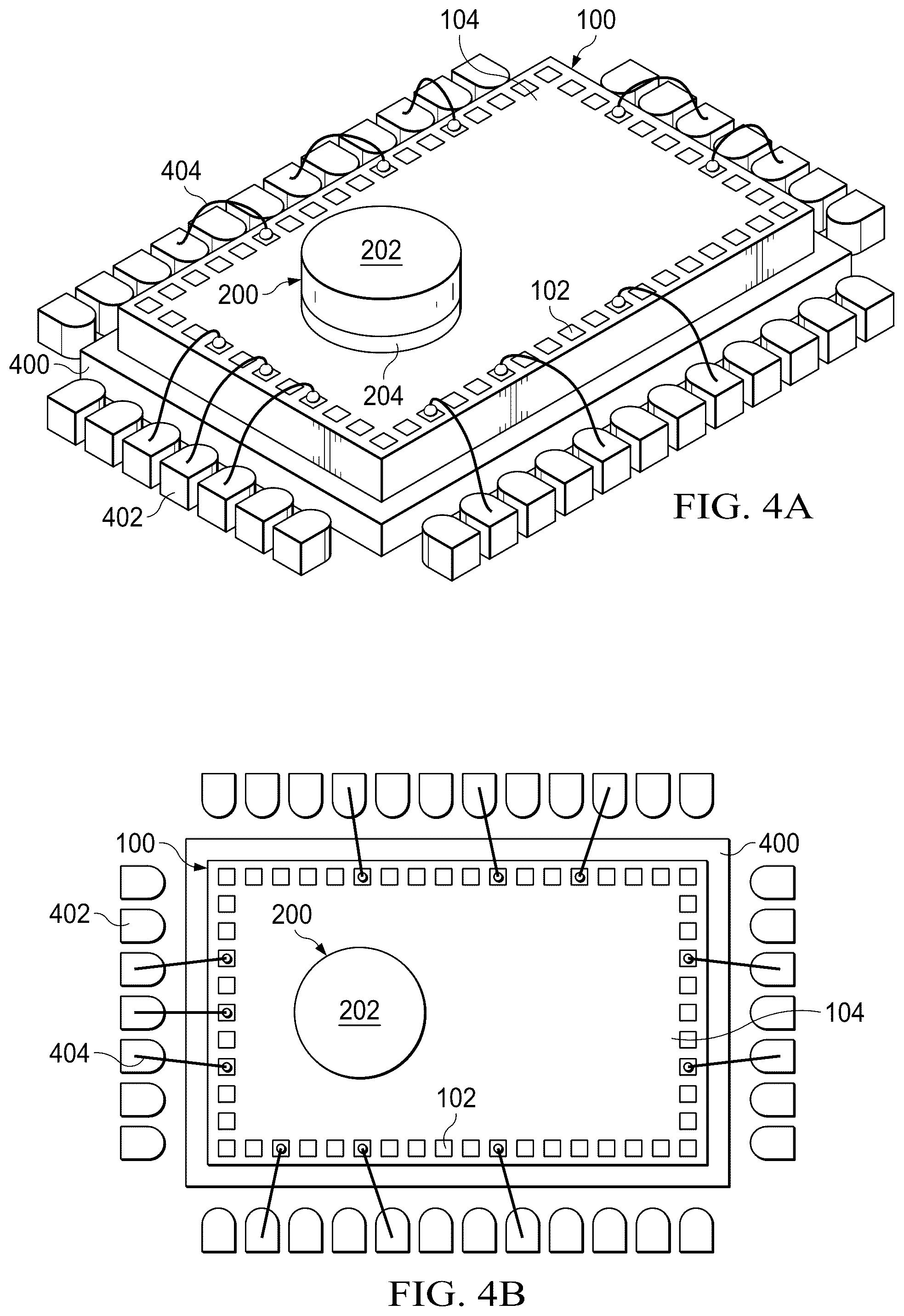 Patent US12347738 Figure 4 – Sensor package cavities with polymer films