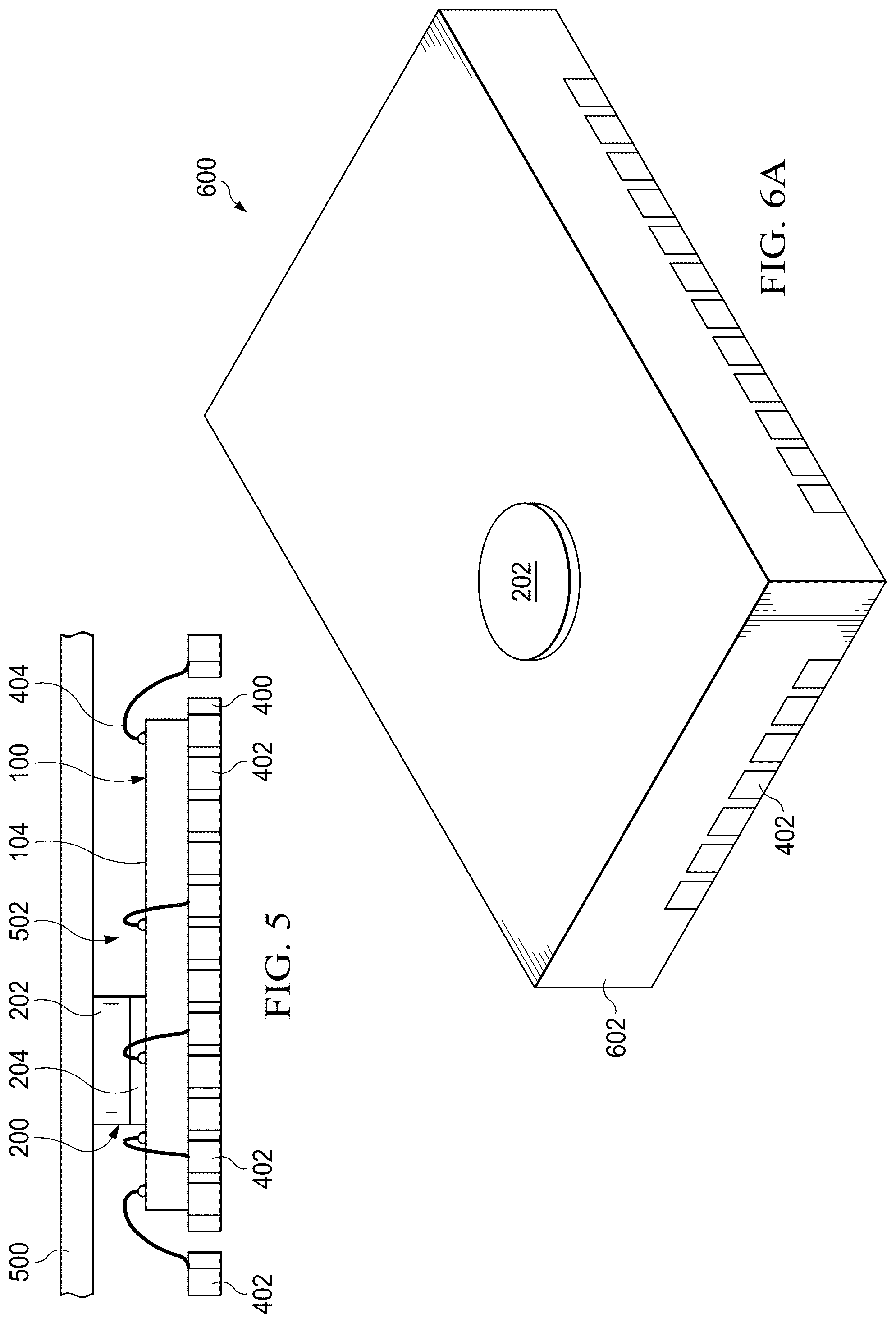 Patent US12347738 Figure 5 – Sensor package cavities with polymer films