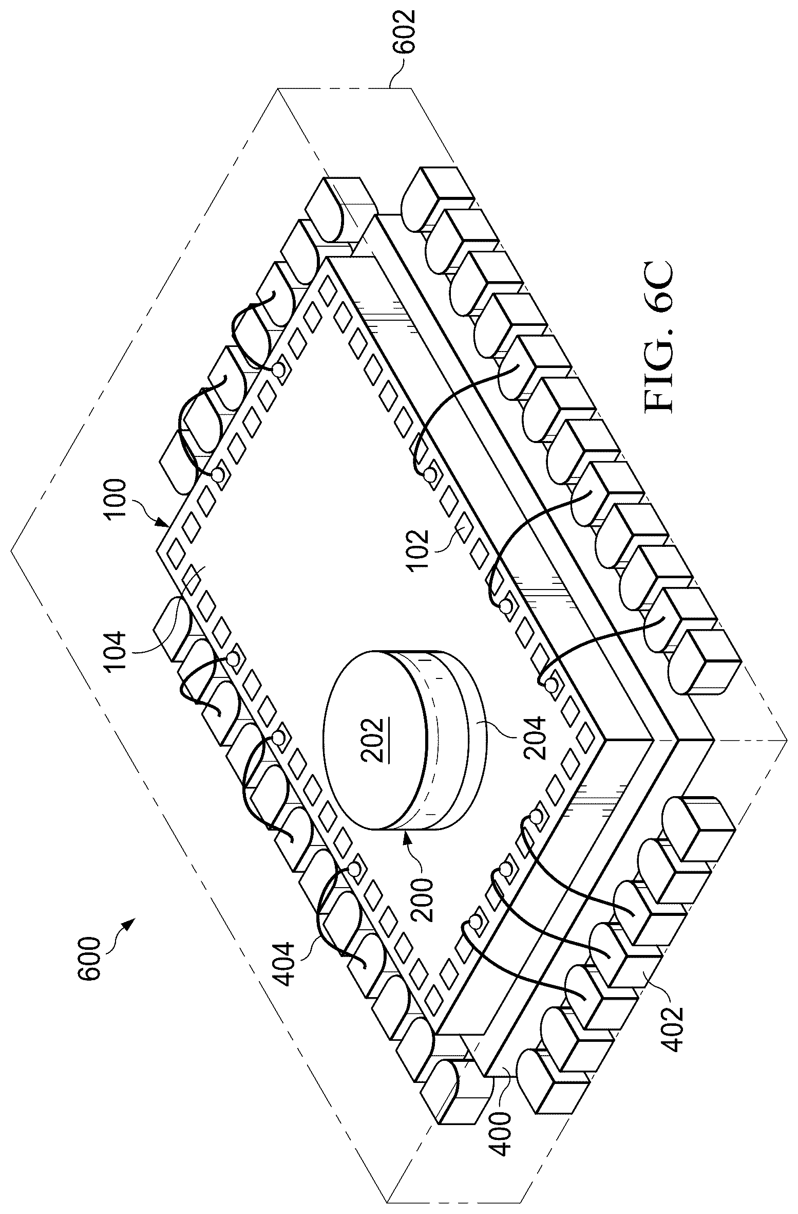Patent US12347738 Figure 7 – Sensor package cavities with polymer films