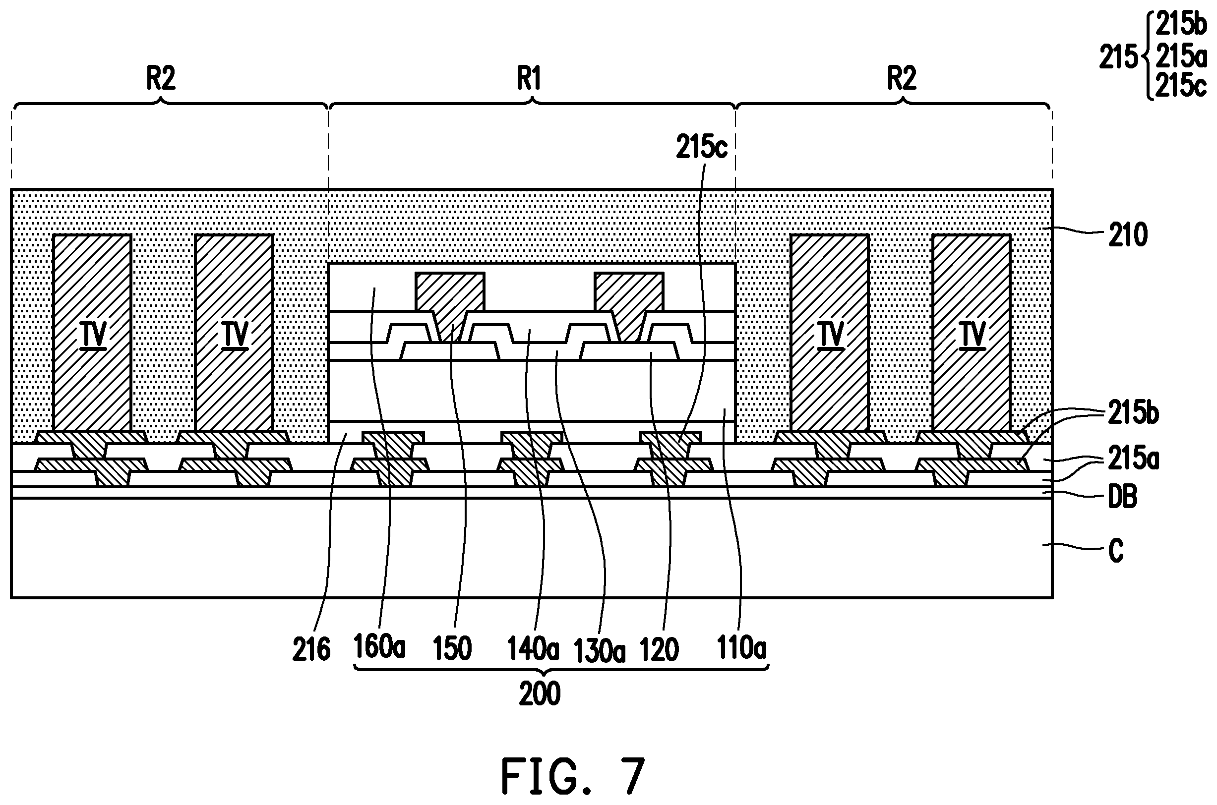 Patent US12347739 Figure 7 – Package structure
