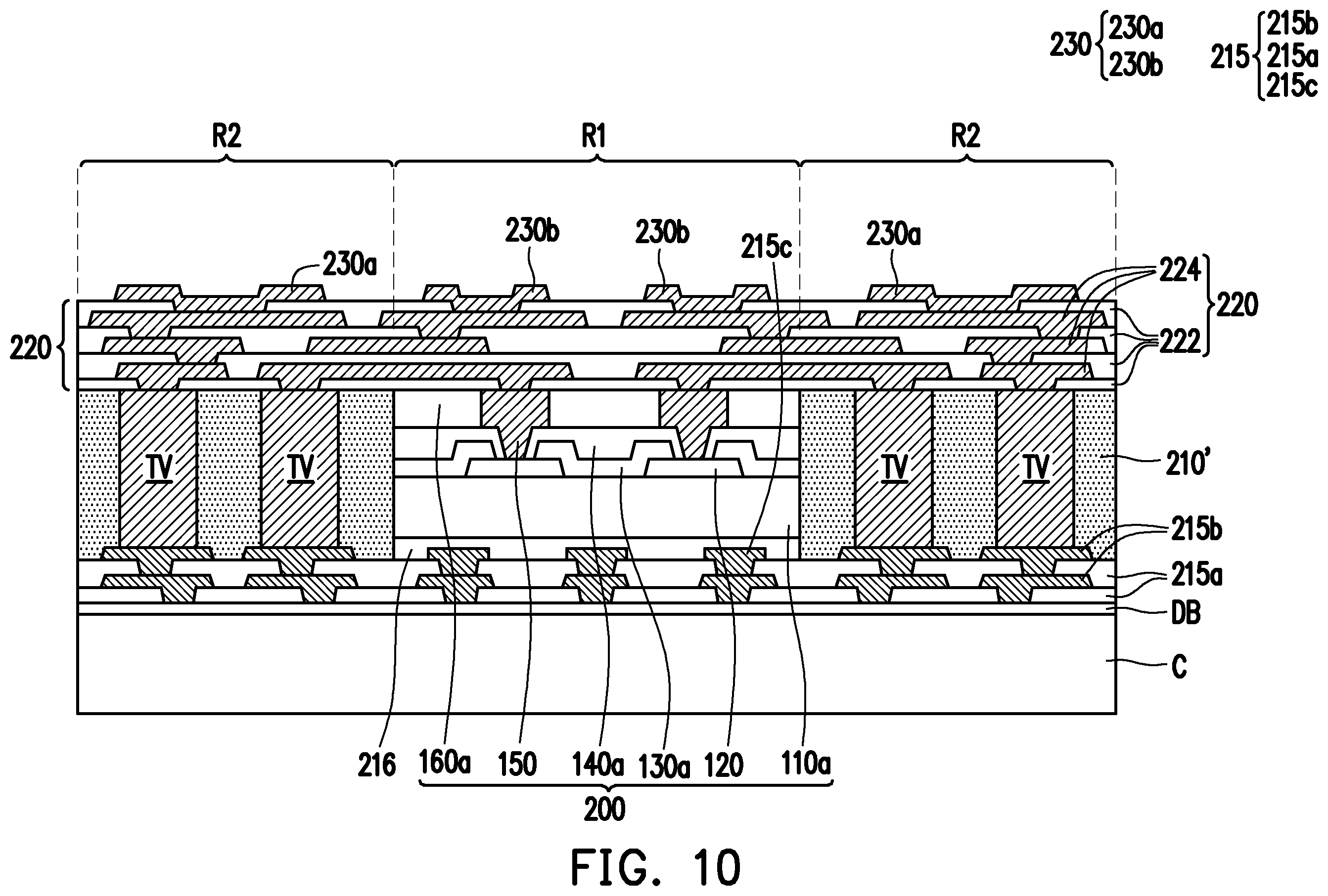 Patent US12347739 Figure 10 – Package structure