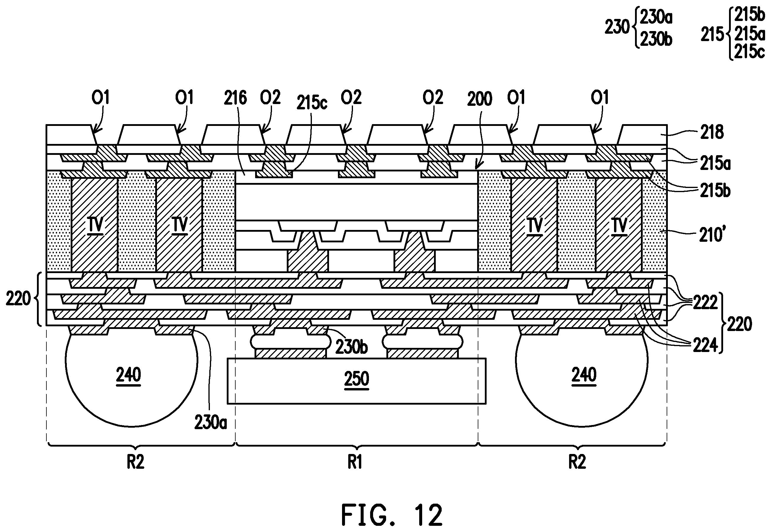Patent US12347739 Figure 12 – Package structure
