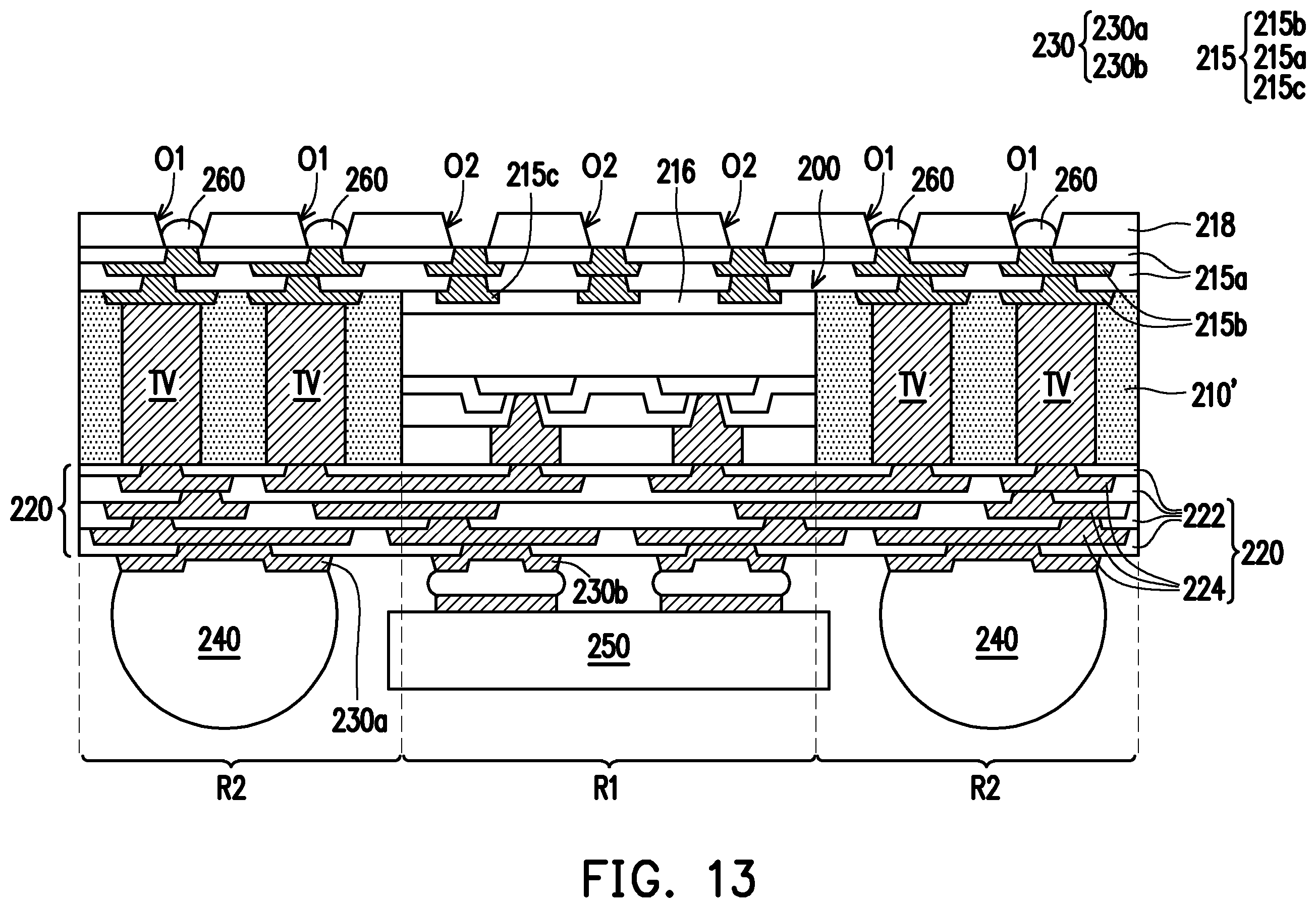 Patent US12347739 Figure 13 – Package structure