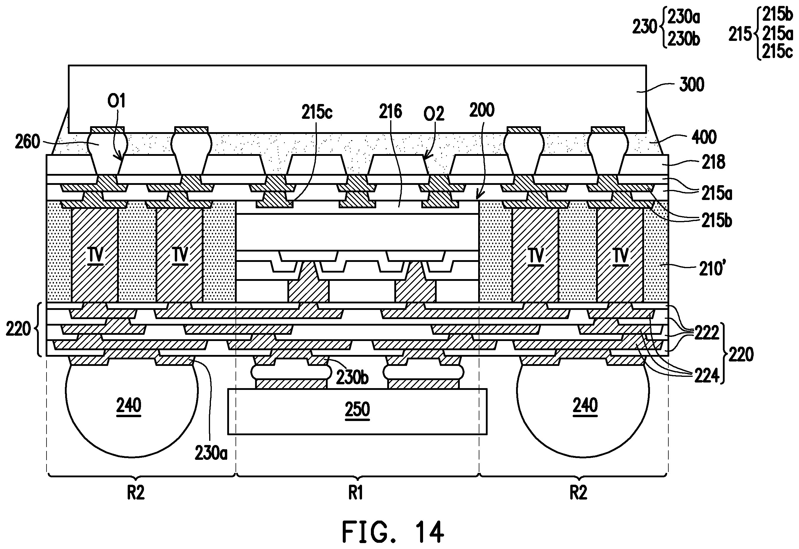 Patent US12347739 Figure 14 – Package structure