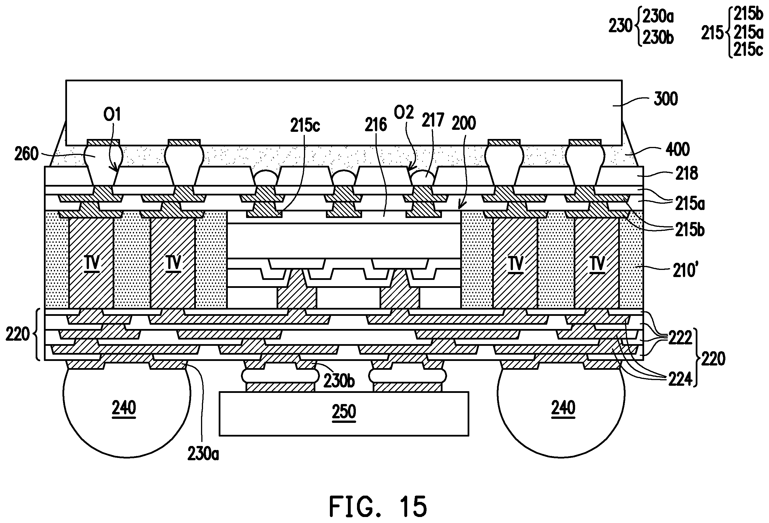 Patent US12347739 Figure 15 – Package structure