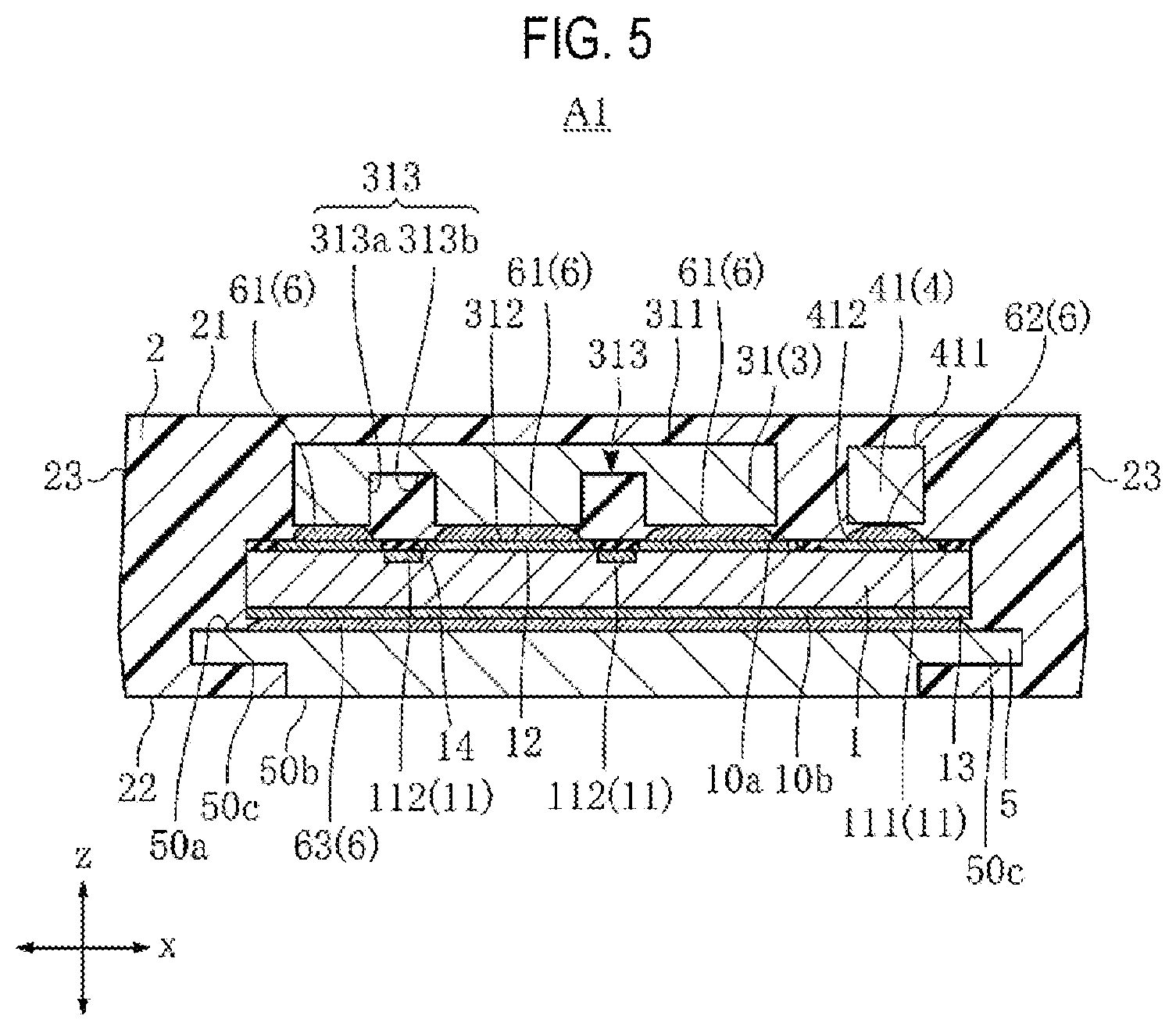 Patent US12347752 Figure 5 – Semiconductor device