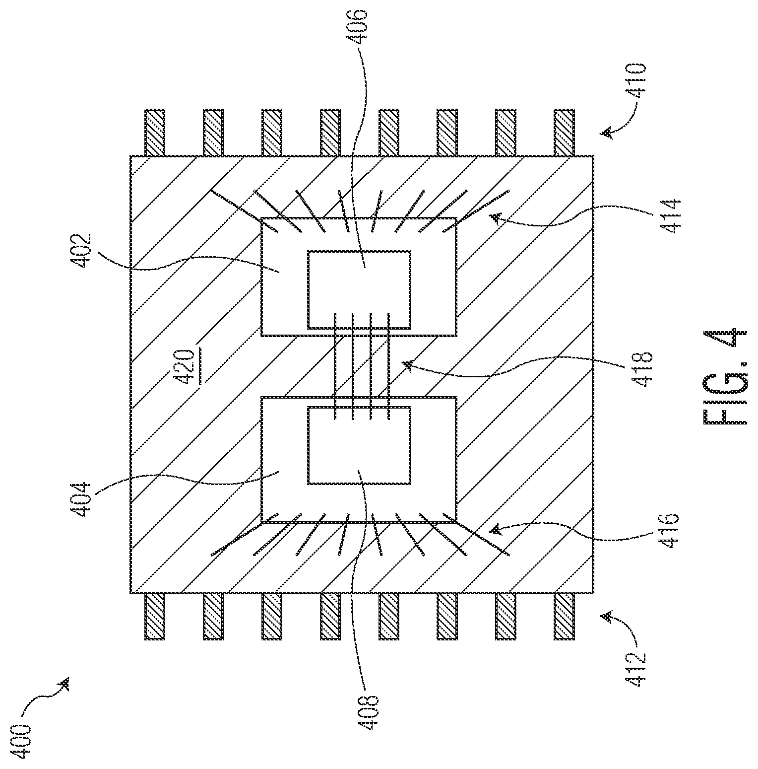 Patent US12347753 Figure 4 – Semiconductor device having galvanic isolation and method therefor