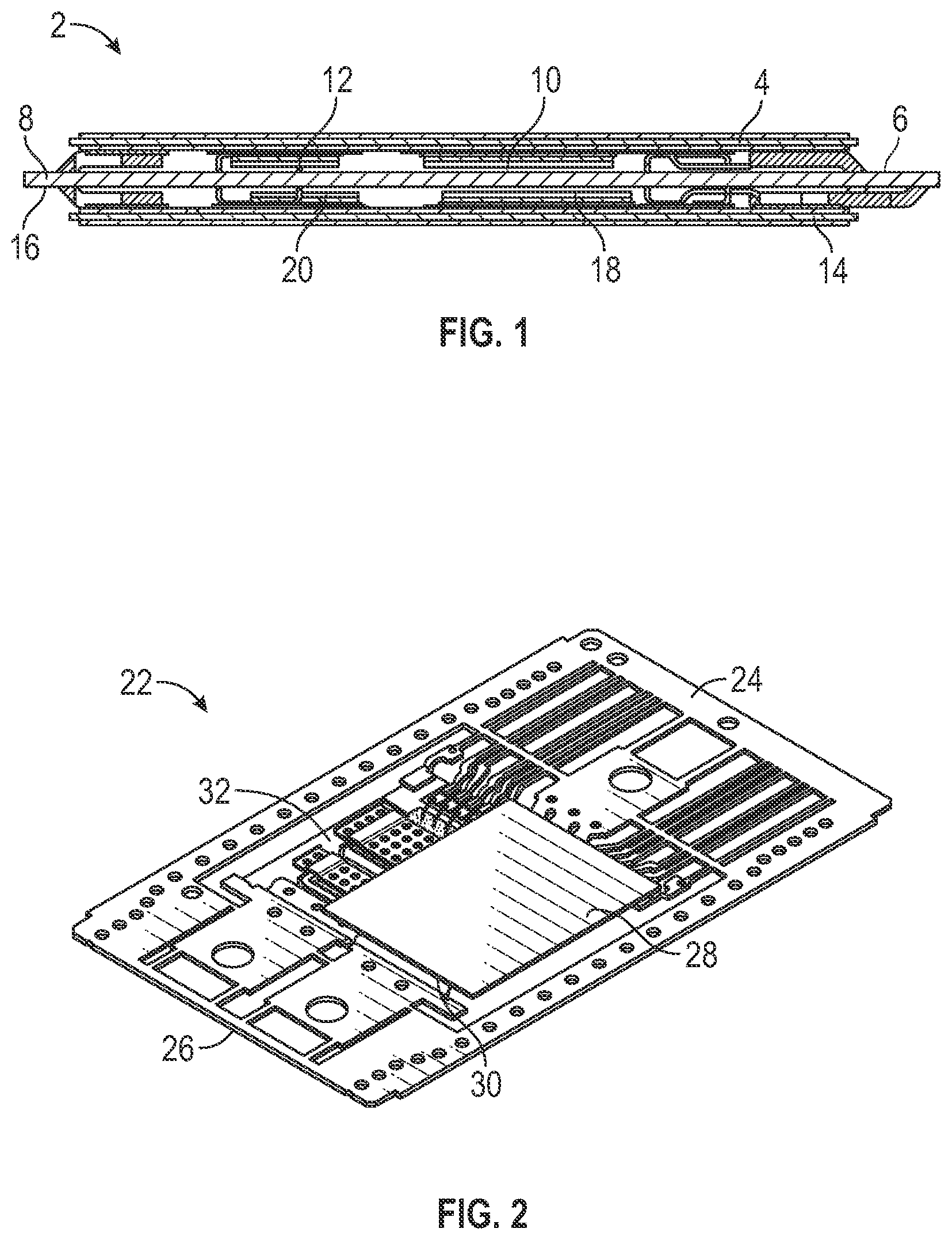 Patent US12347755 Figure 1 – Low stress asymmetric dual side module