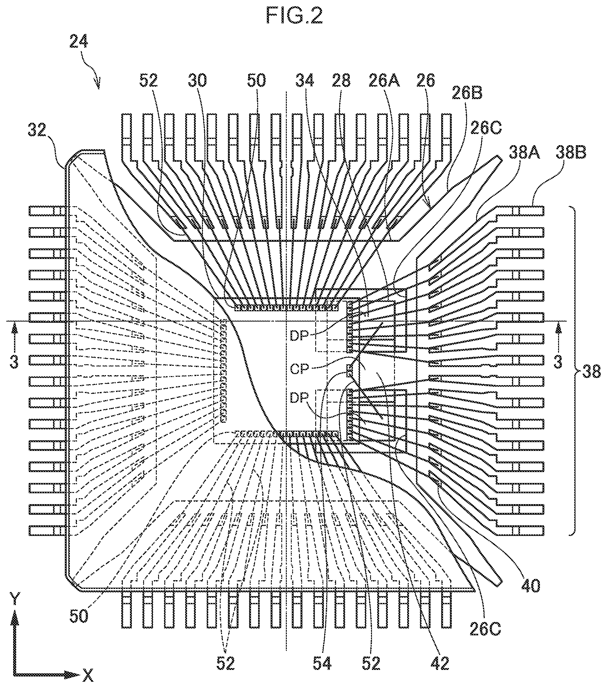 Patent US12347757 Figure 2 – Semiconductor device and measurement device