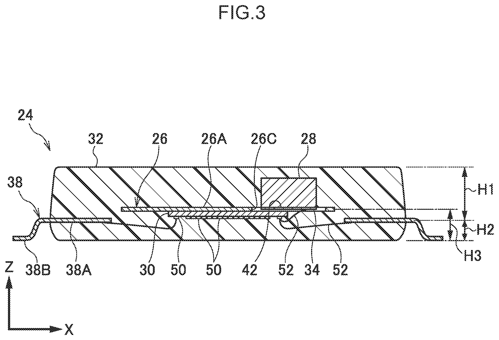 Patent US12347757 Figure 3 – Semiconductor device and measurement device