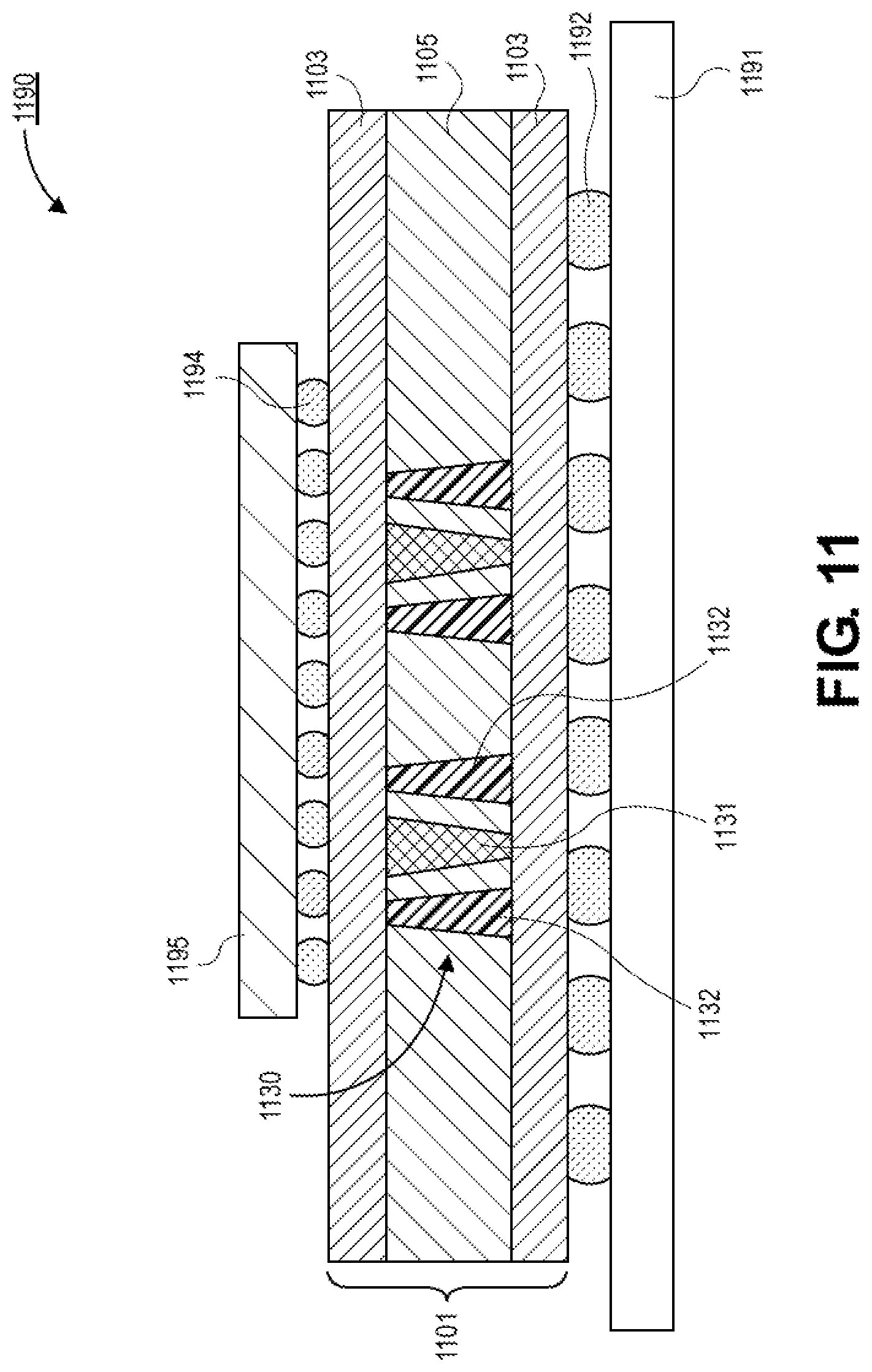 Patent US12347761 Figure 17 – Magnetic planar spiral and high aspect ratio inductors for power delivery in the glass-core of a package substrate