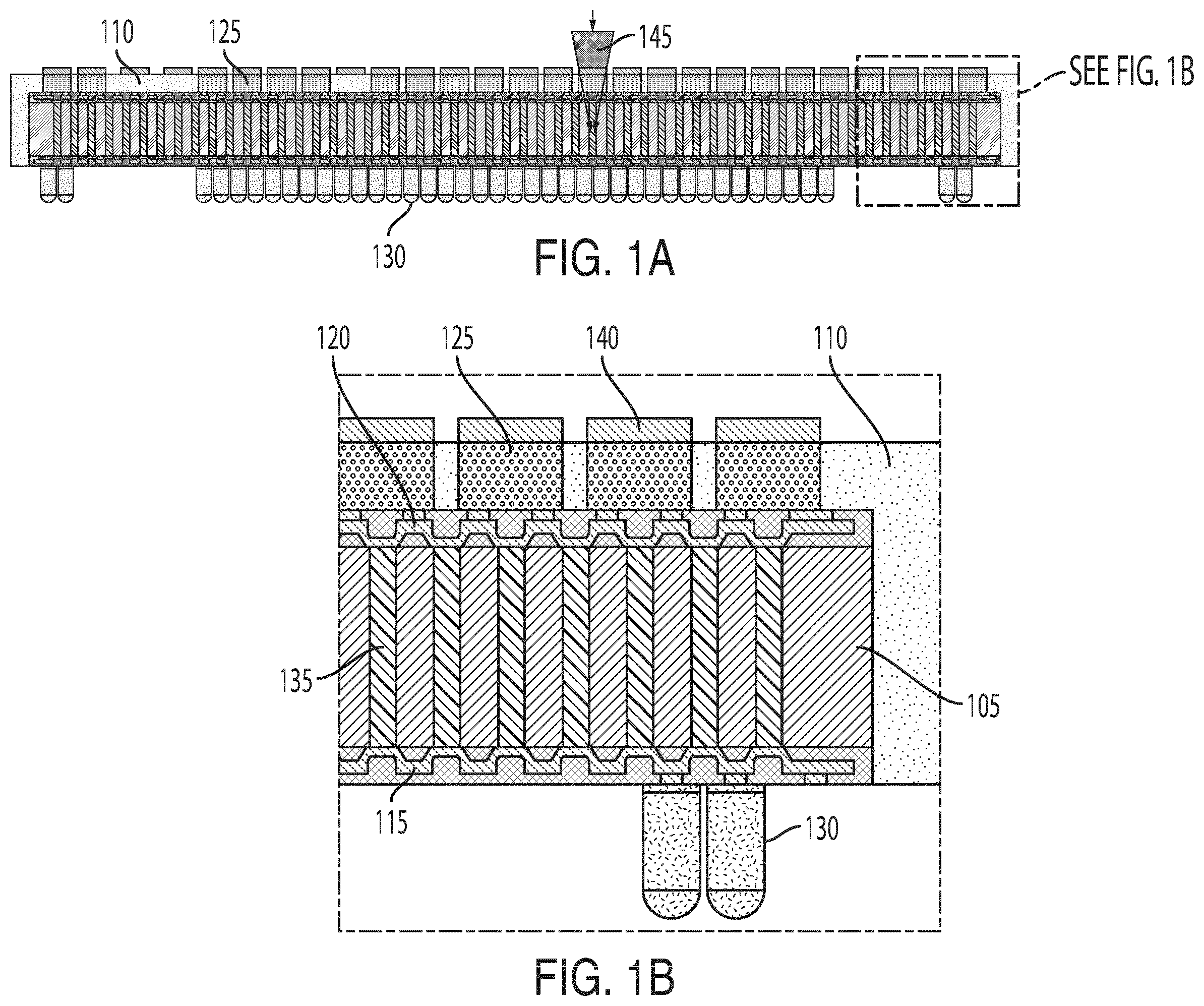 Patent US12347763 — Packaging of three-dimensional integrated circuit by encapsulation with copper posts and double sided redistribution layer — Figure 1