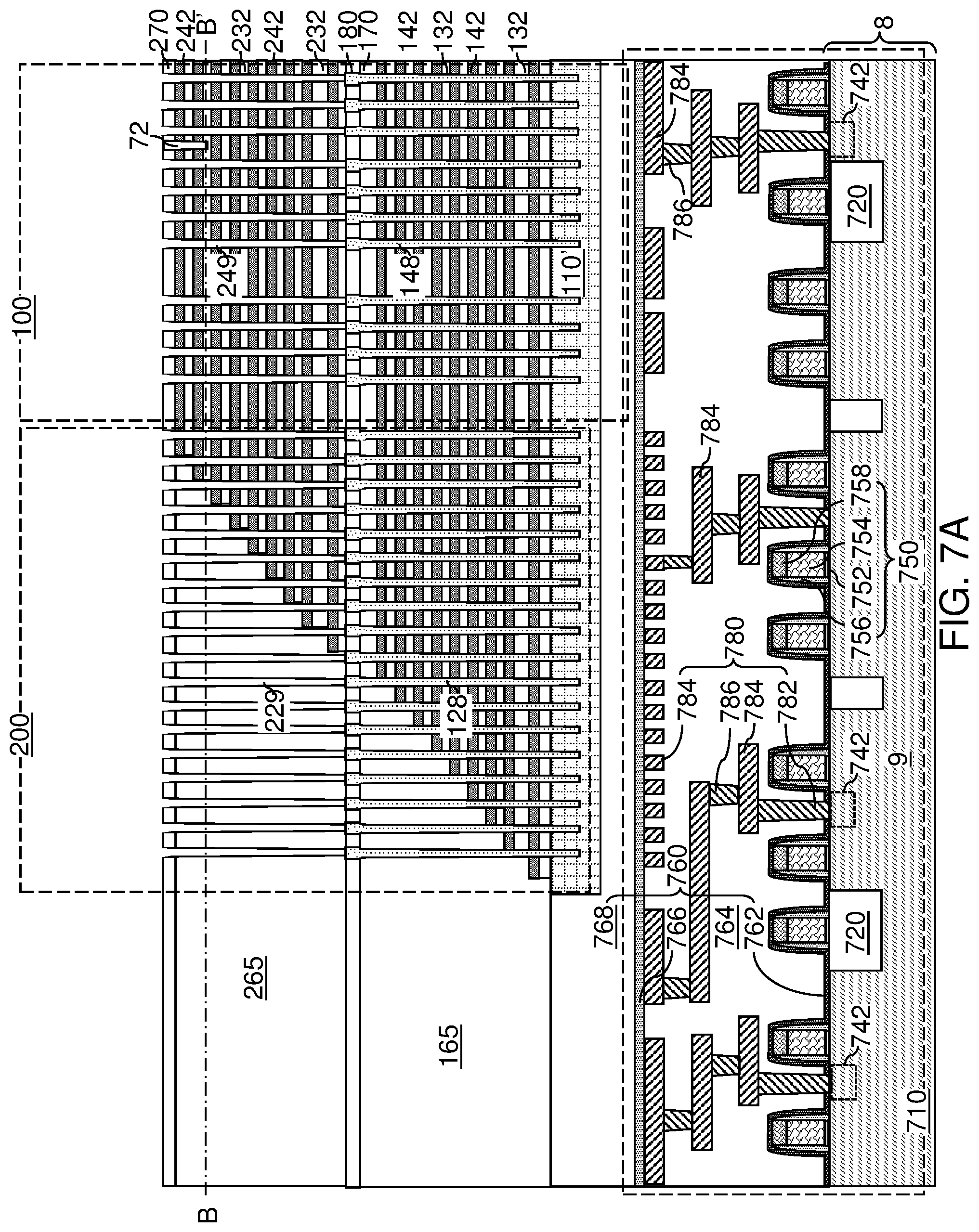 Patent US12347779 Figure 10 – Three-dimensional memory device with source line isolation and method of making the same