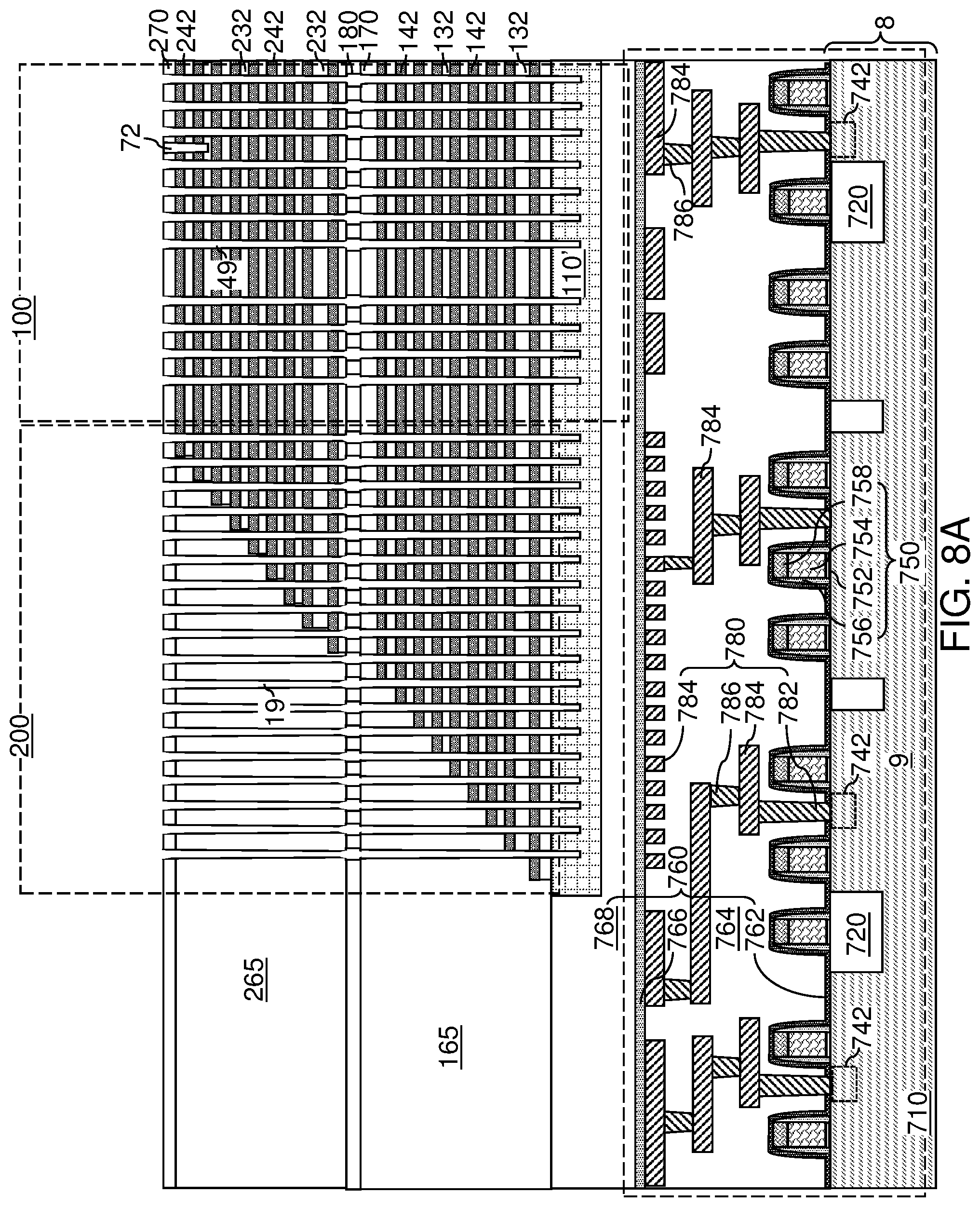Patent US12347779 Figure 12 – Three-dimensional memory device with source line isolation and method of making the same