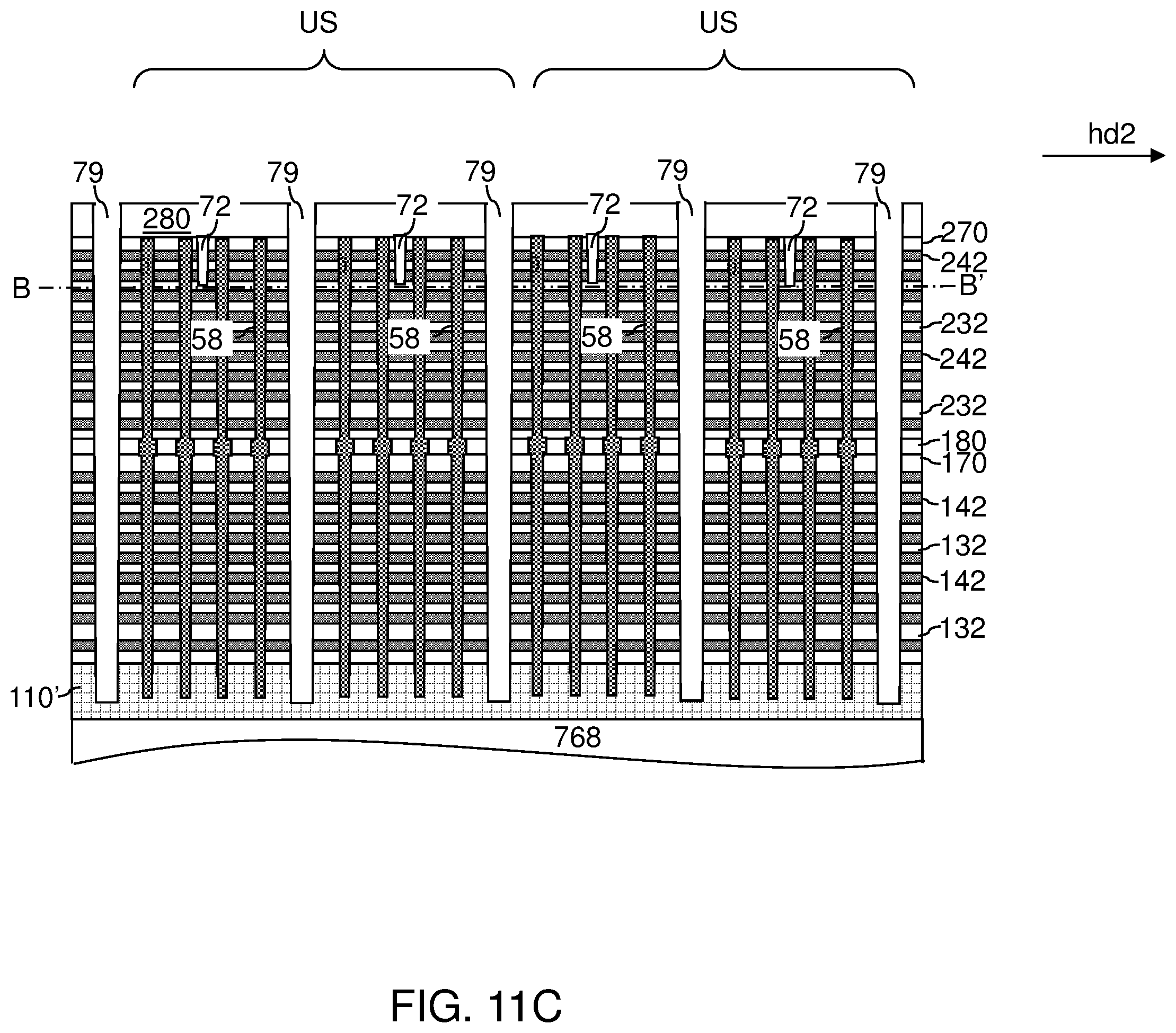 Patent US12347779 Figure 20 – Three-dimensional memory device with source line isolation and method of making the same