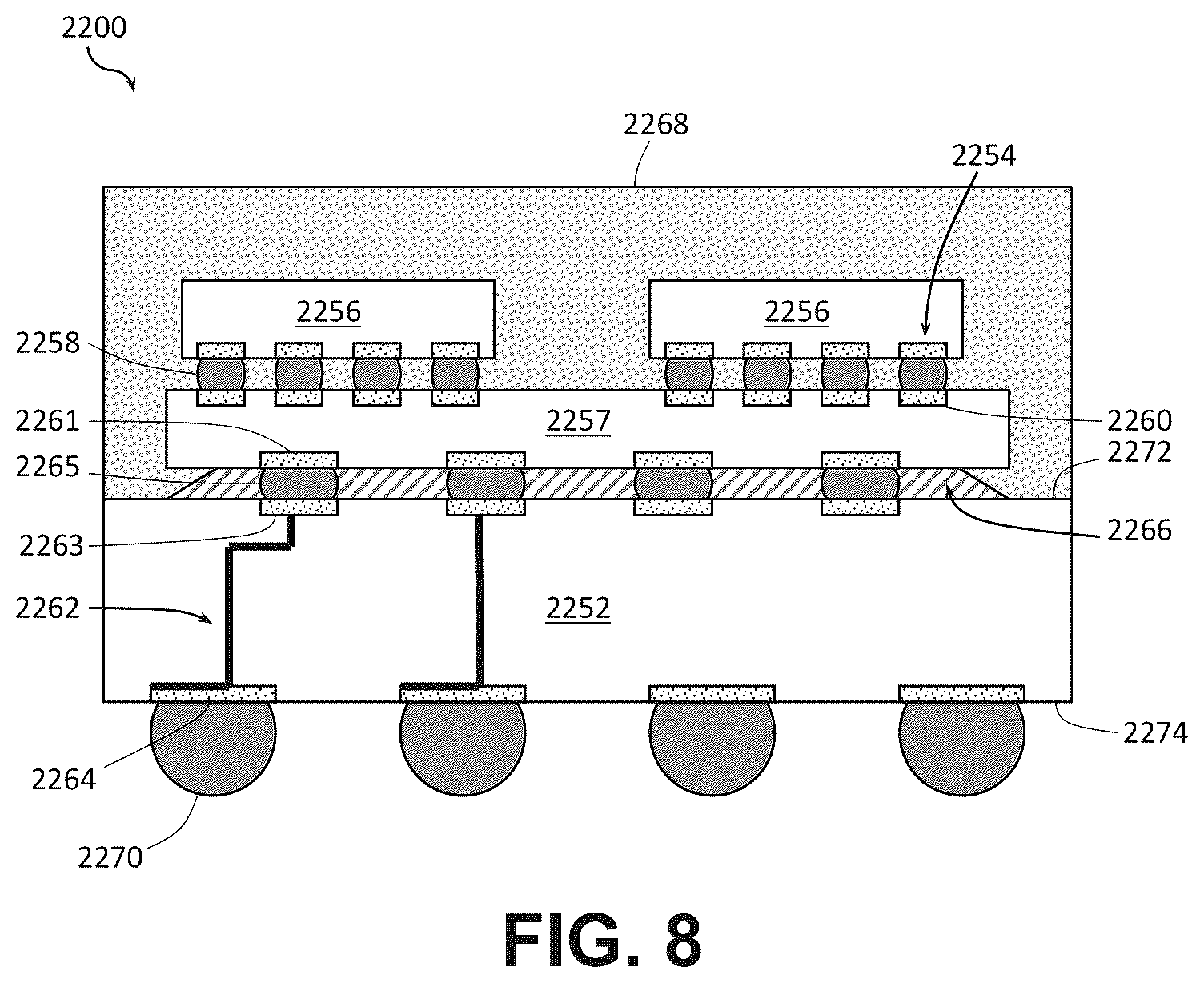 Patent US12347780 Figure 7 – Integrated circuit package with flipped high bandwidth memory device