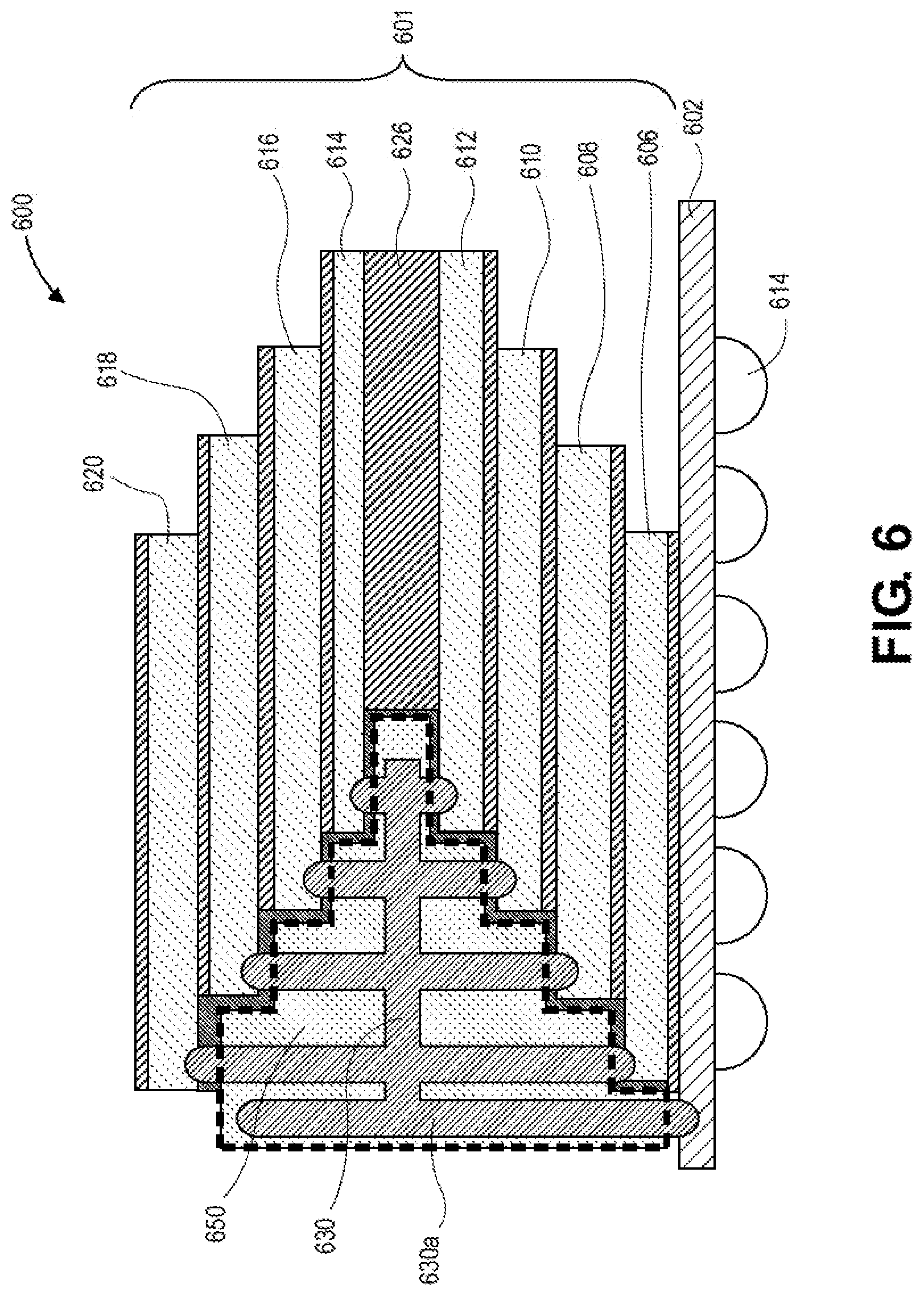 Patent US12347784 Figure 4 – Interposer with step feature