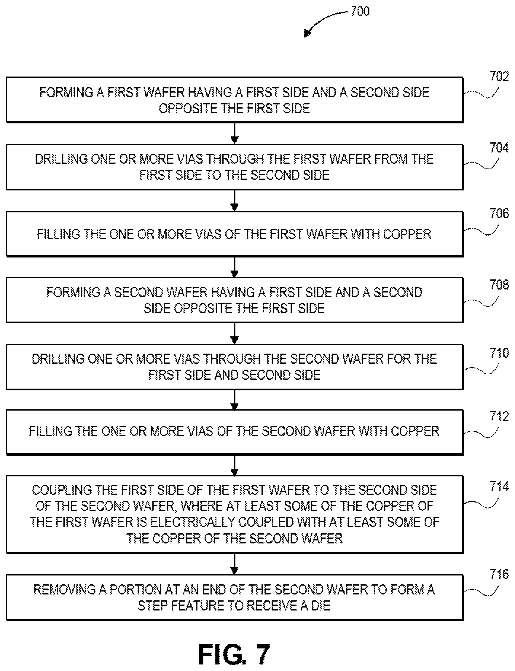 Patent US12347784 Figure 5 – Interposer with step feature