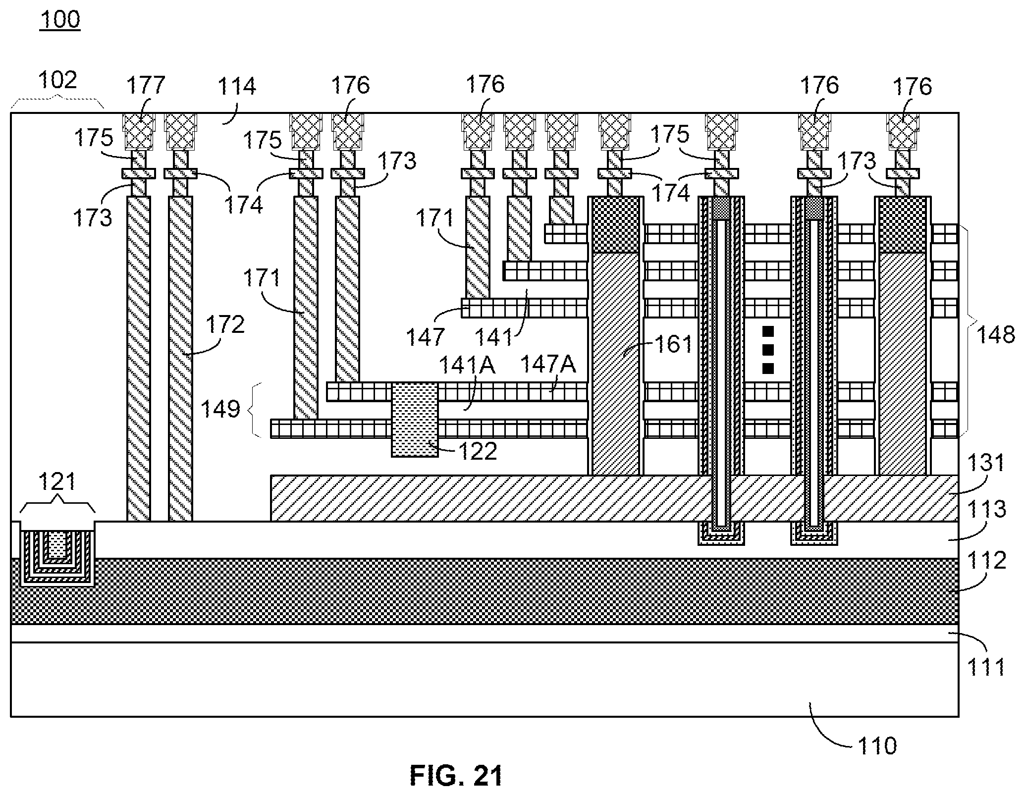 Patent US12347787 Figure 14 – Three dimensional (3D) memory device and fabrication method