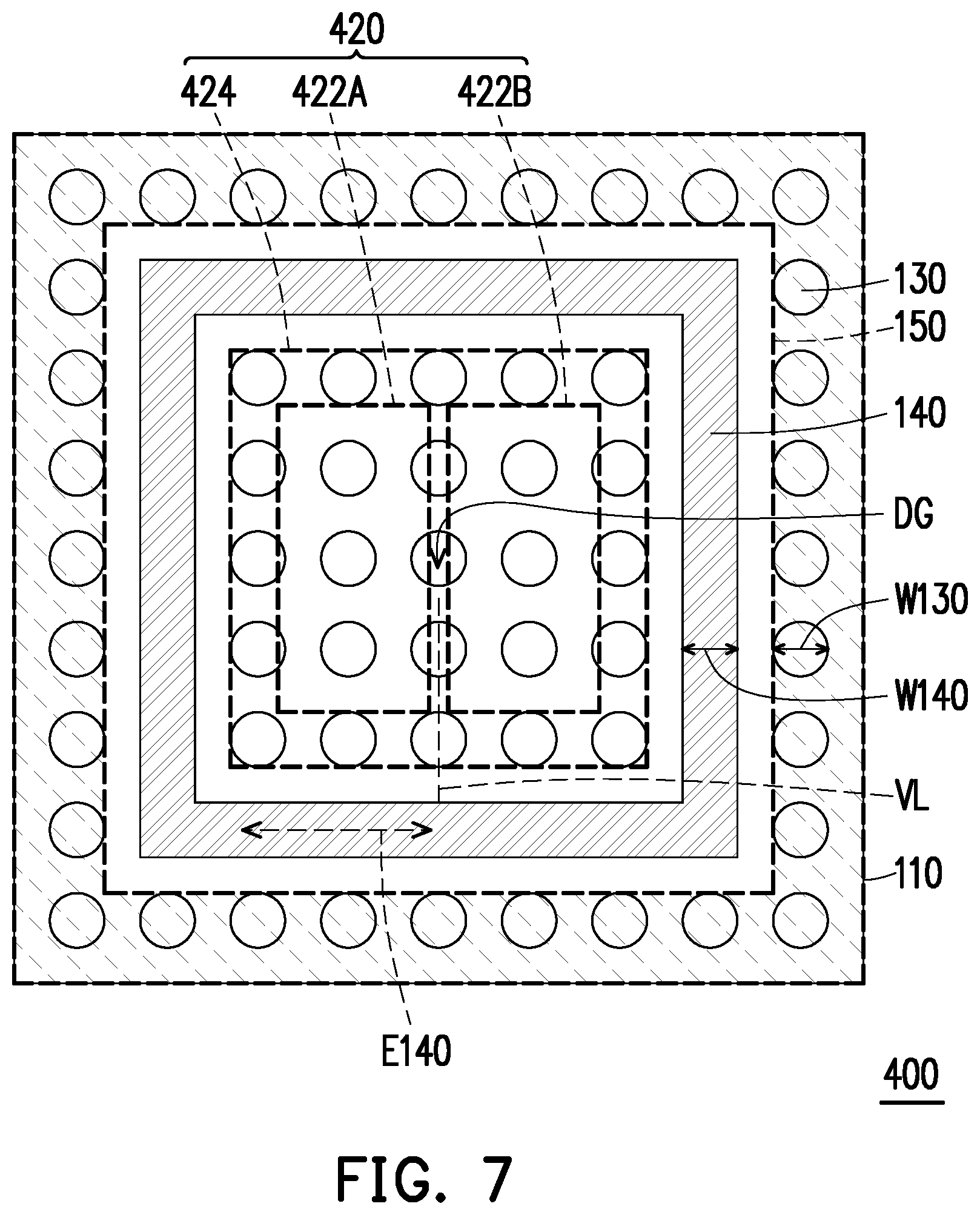 Patent US12347793 Figure 7 – Semiconductor package