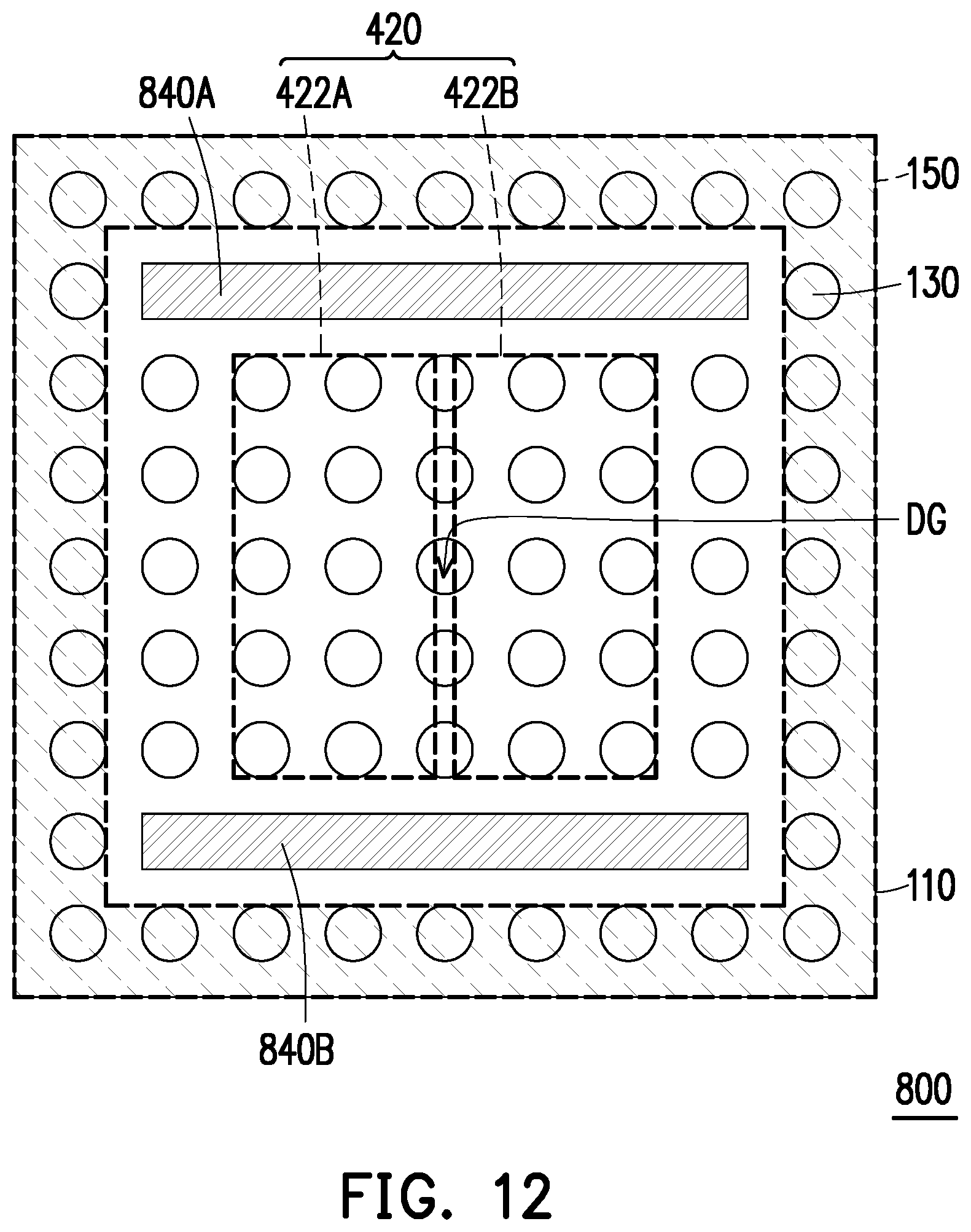 Patent US12347793 Figure 12 – Semiconductor package