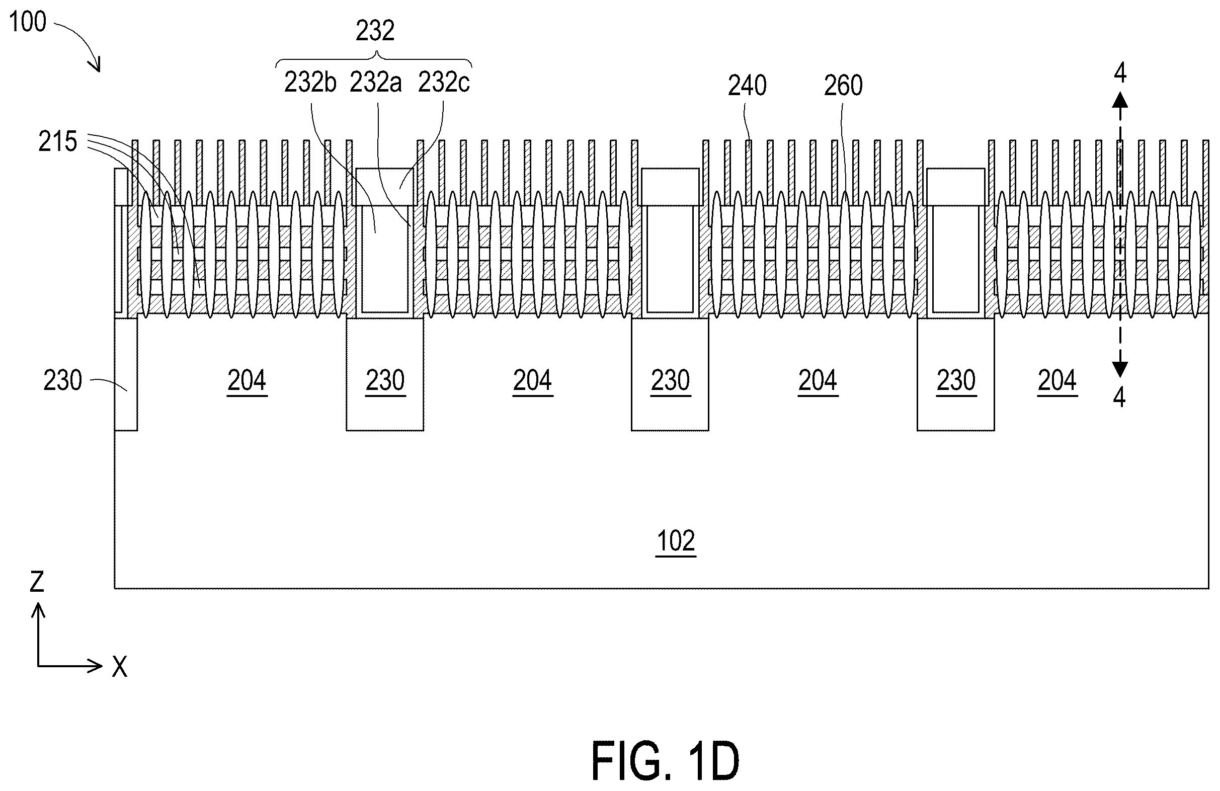 Patent US12347794 Figure 4 – Seal ring with continuous ring shape features for semiconductor device with gate-all-around transistors