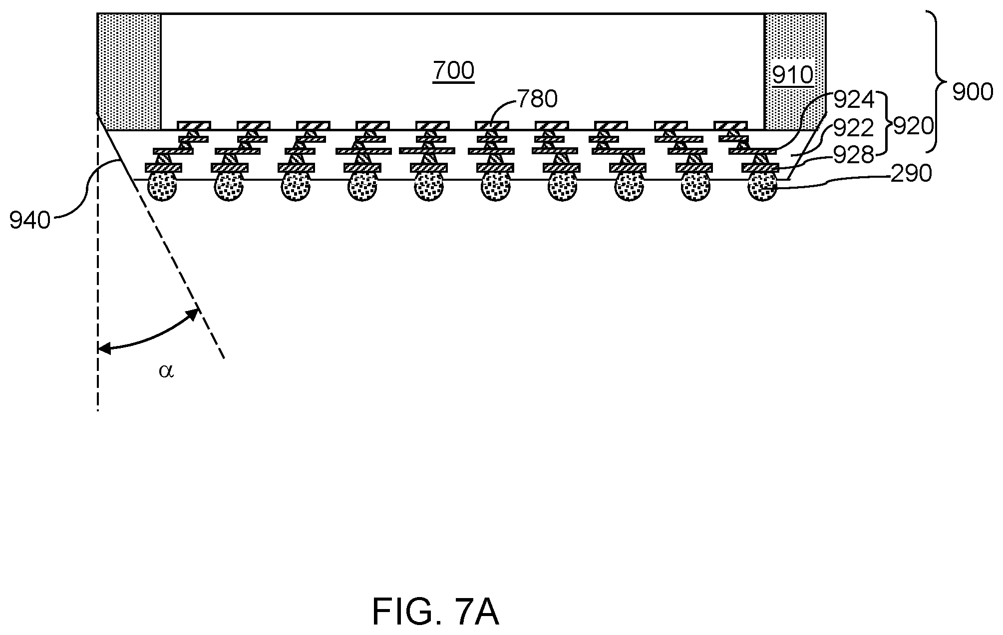 Patent US12347802 Figure 8 – Die corner removal for underfill crack suppression in semiconductor die packaging