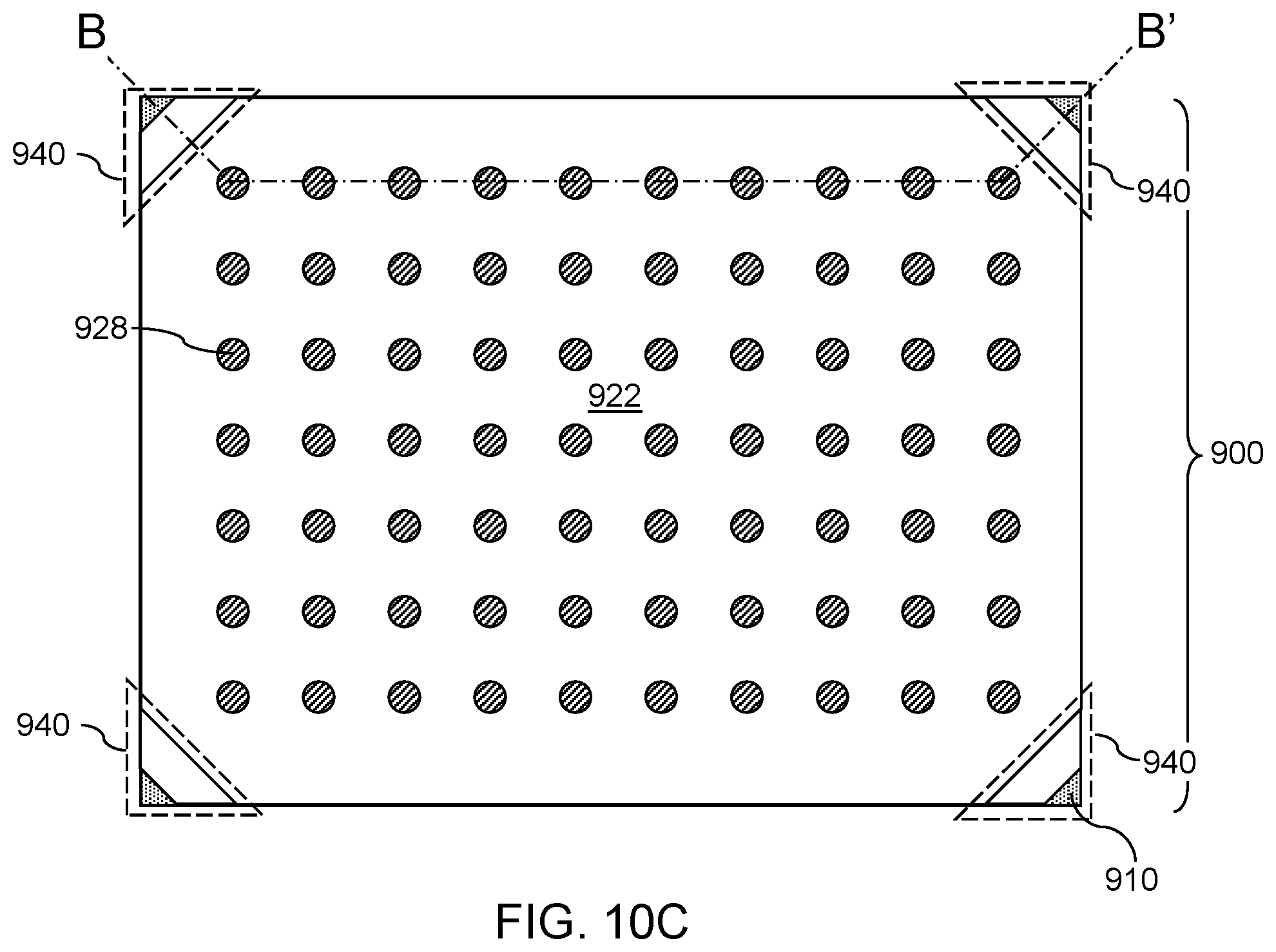 Patent US12347802 Figure 17 – Die corner removal for underfill crack suppression in semiconductor die packaging