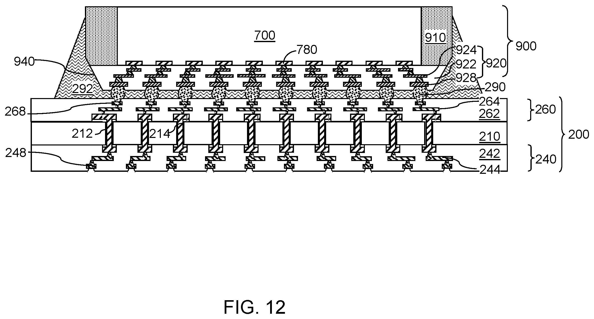 Patent US12347802 Figure 19 – Die corner removal for underfill crack suppression in semiconductor die packaging