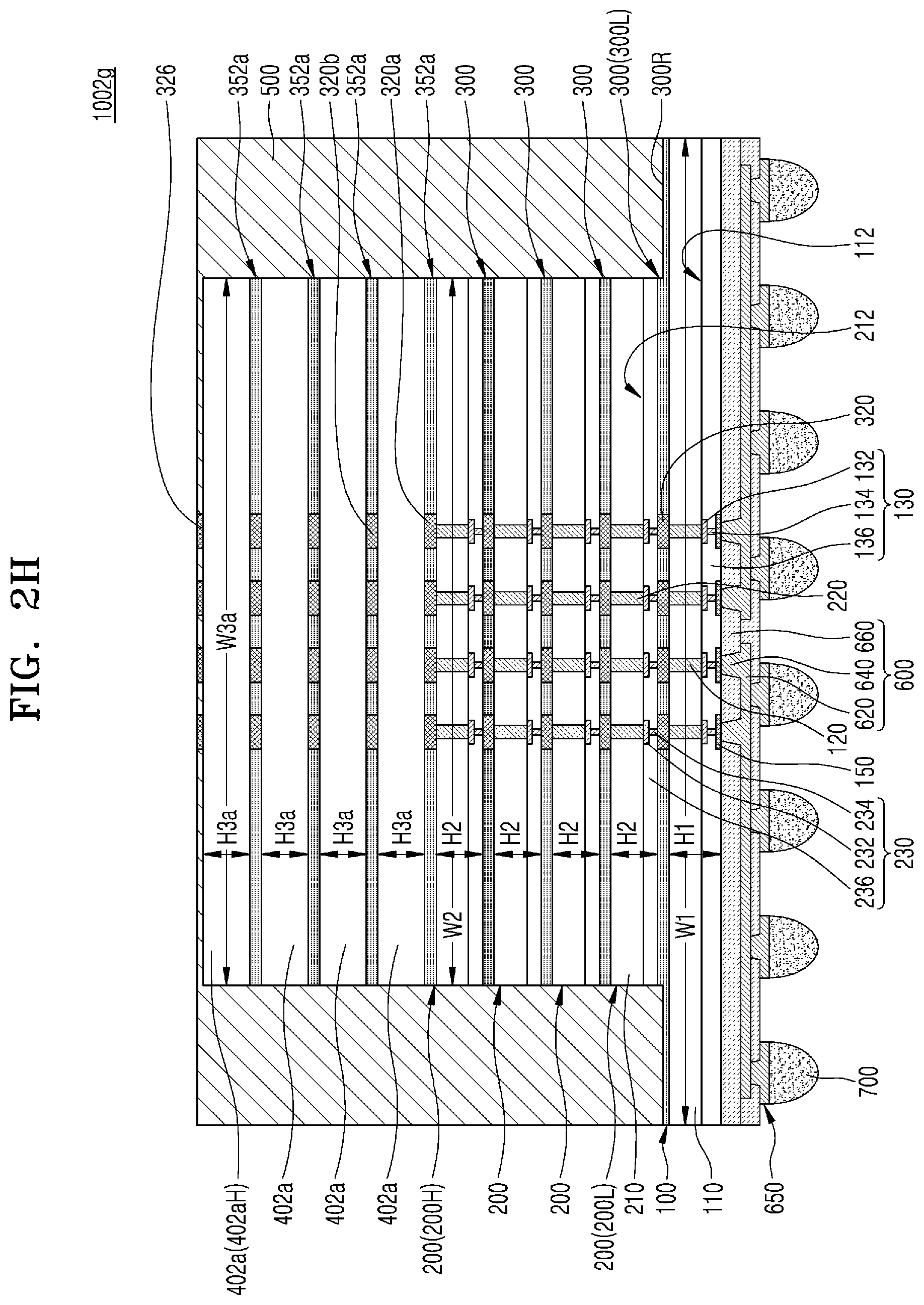 Patent US12347819 Figure 12 – Semiconductor package having stacked semiconductor chips