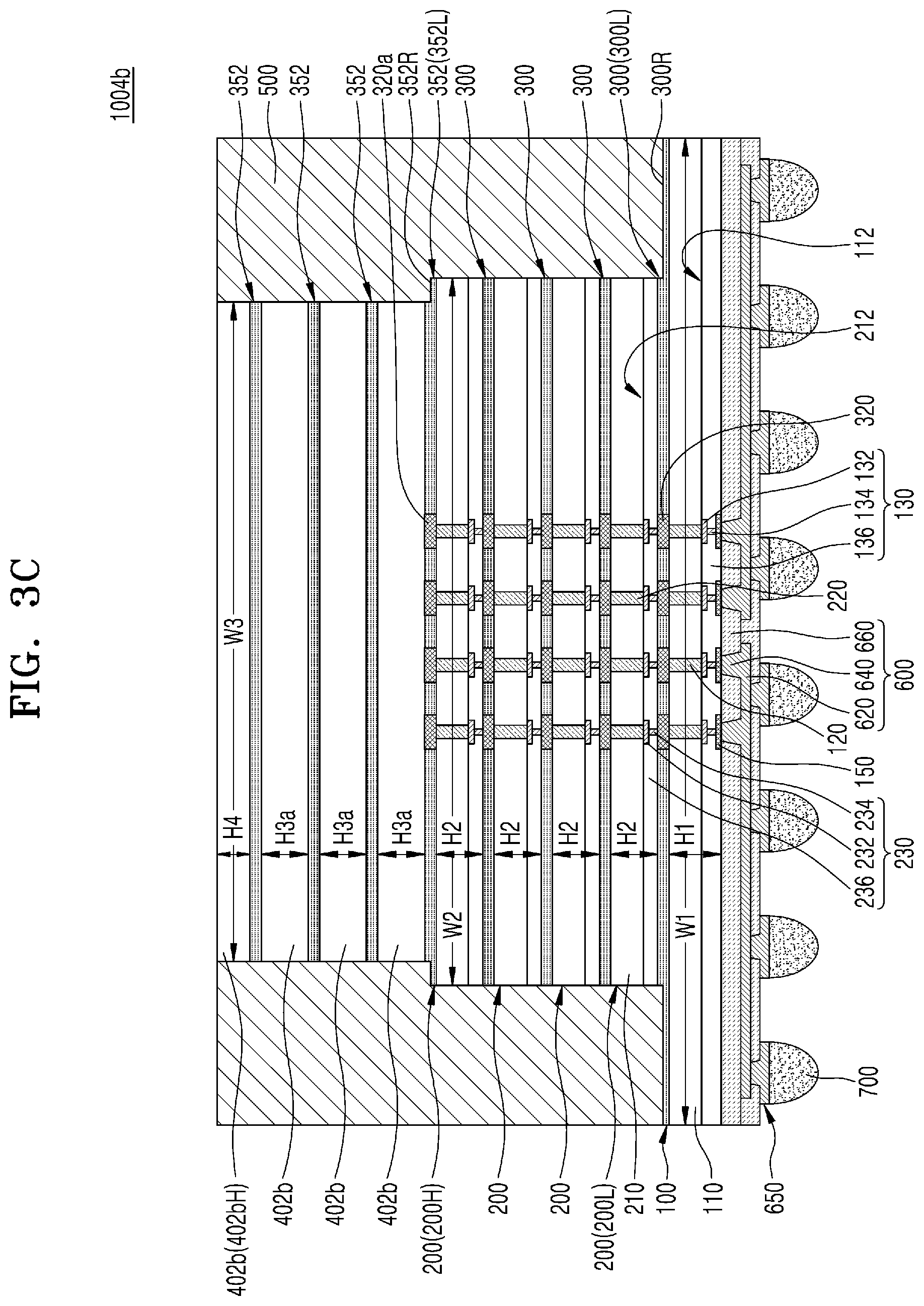 Patent US12347819 Figure 15 – Semiconductor package having stacked semiconductor chips