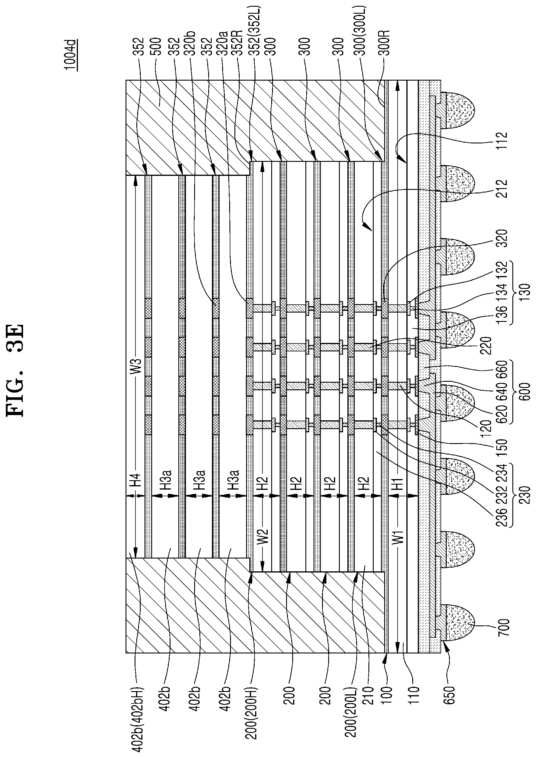 Patent US12347819 Figure 17 – Semiconductor package having stacked semiconductor chips