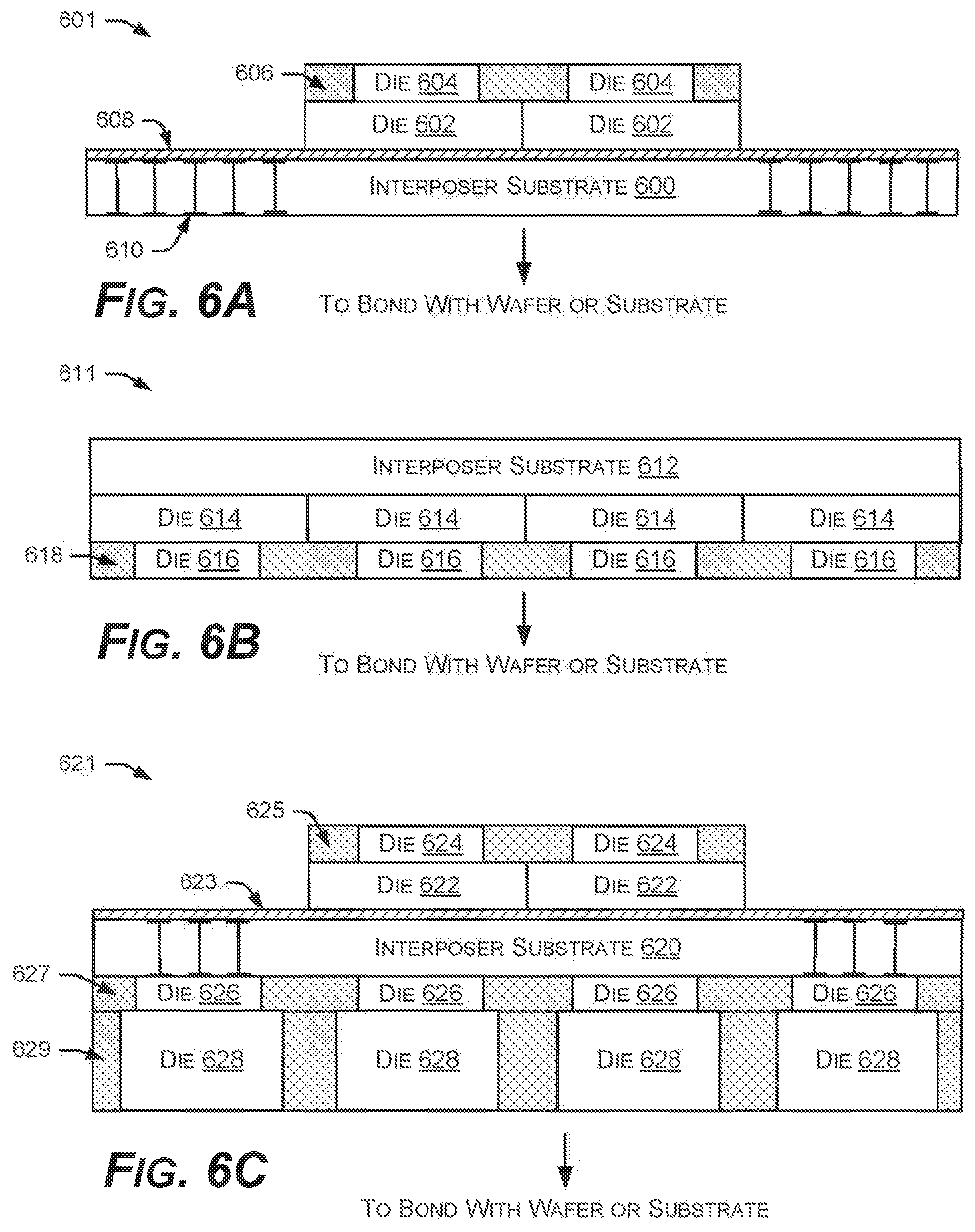 Patent US12347820 Figure 6 – Stacked devices and methods of fabrication