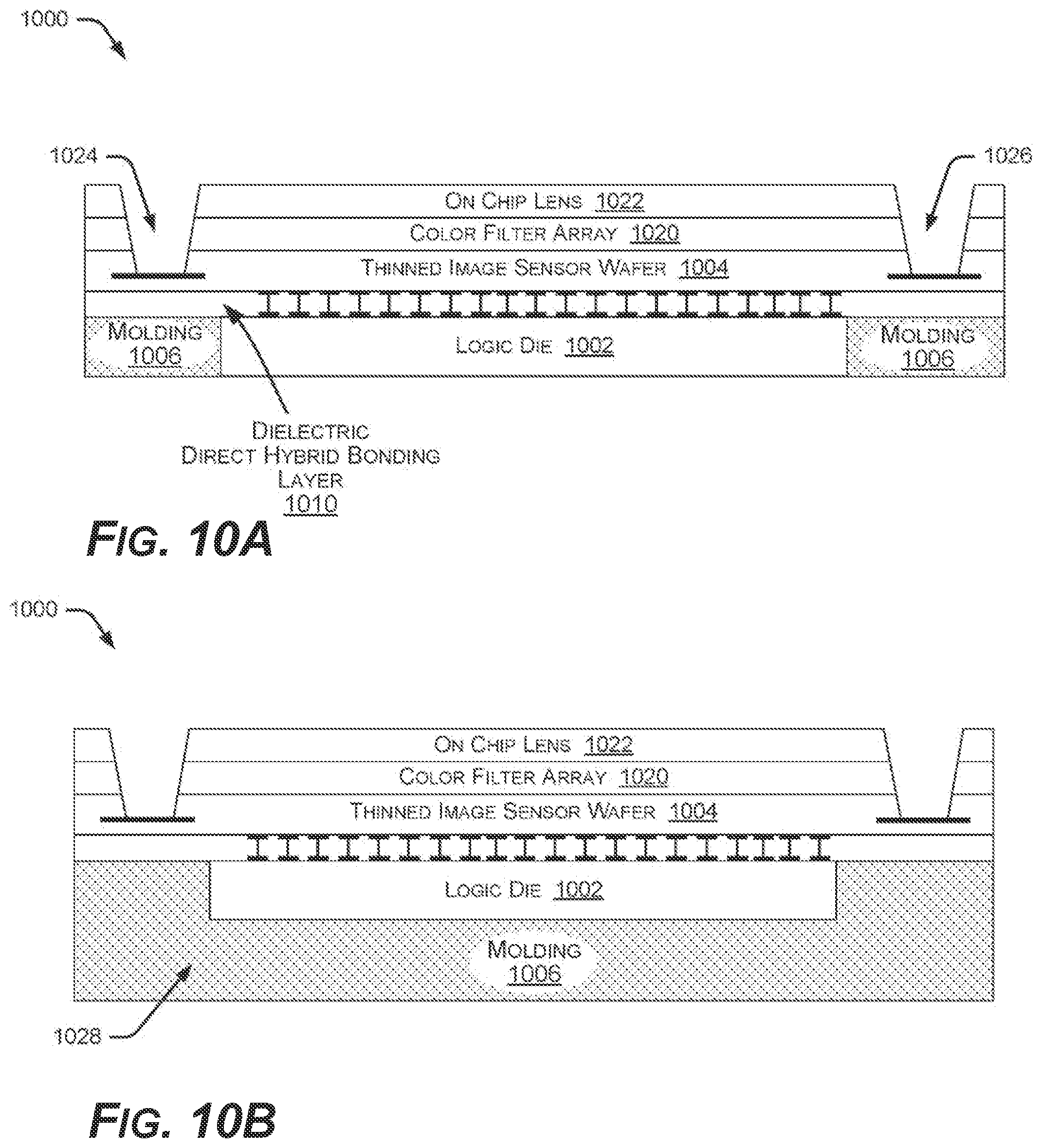 Patent US12347820 Figure 10 – Stacked devices and methods of fabrication
