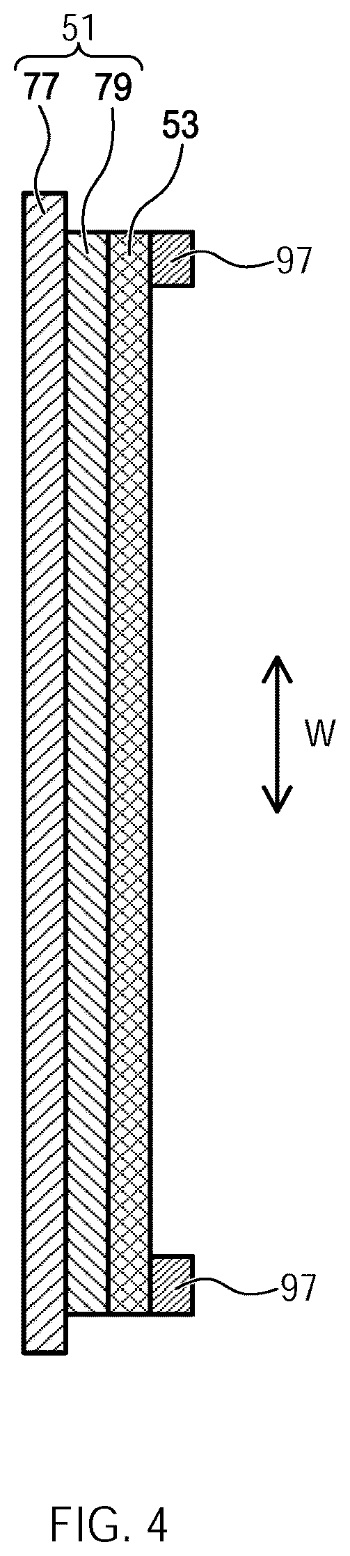 Patent US12347845 Figure 4 – Power storage device including negative electrode having end region for reducing lithium precipitation not facing positive electrode