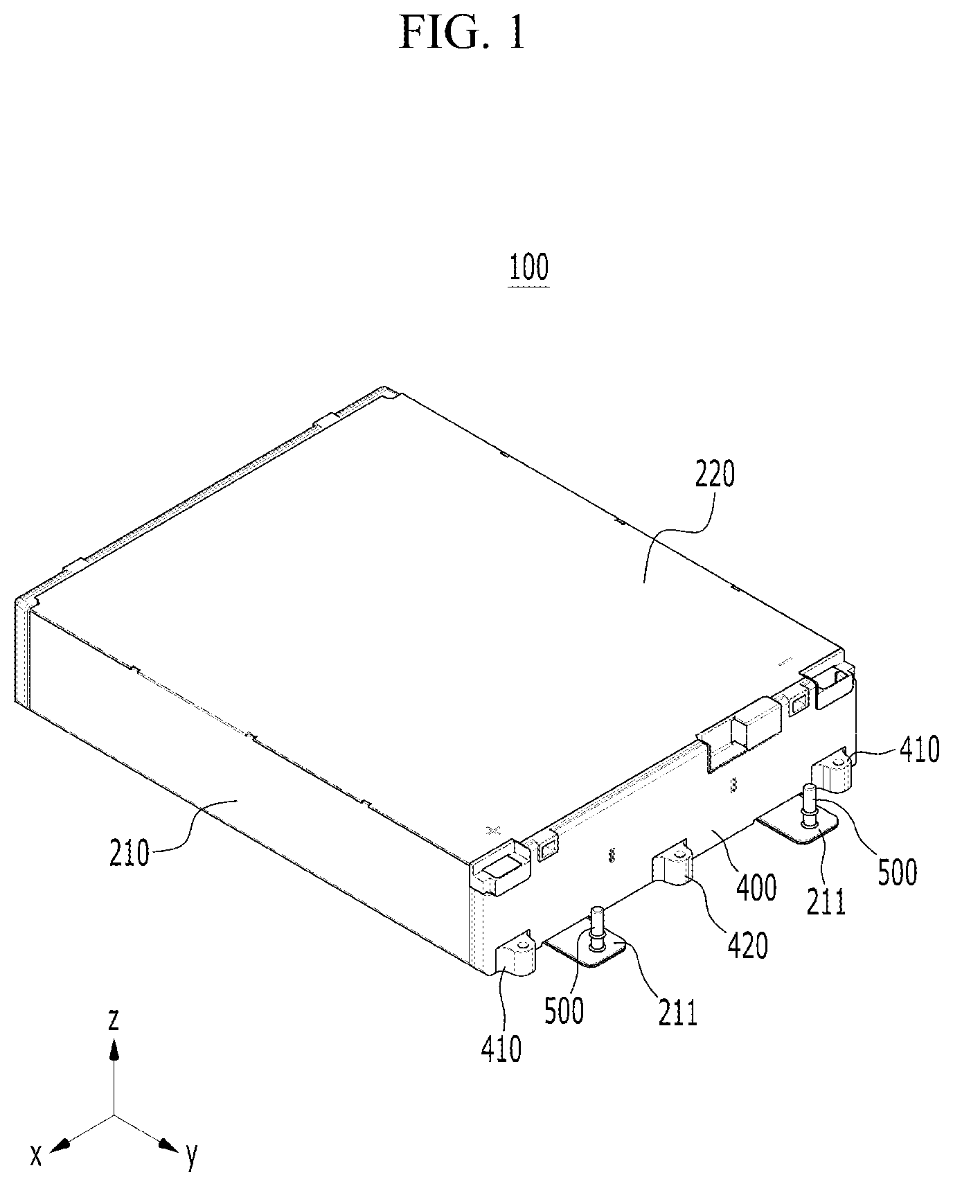 Patent US12347883 — Battery module and battery including the same — Figure 1