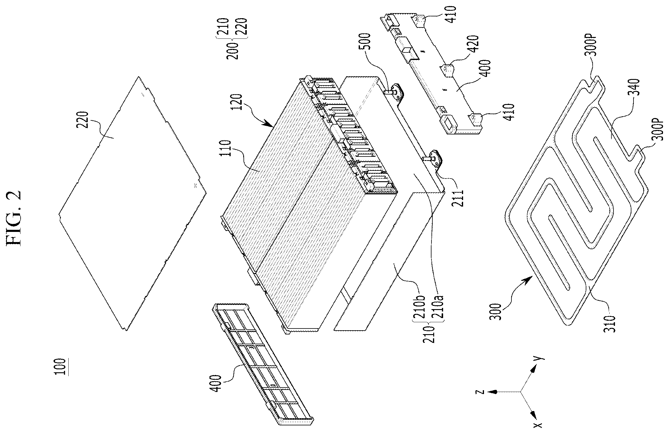 Patent US12347883 Figure 2 – Battery module and battery including the same