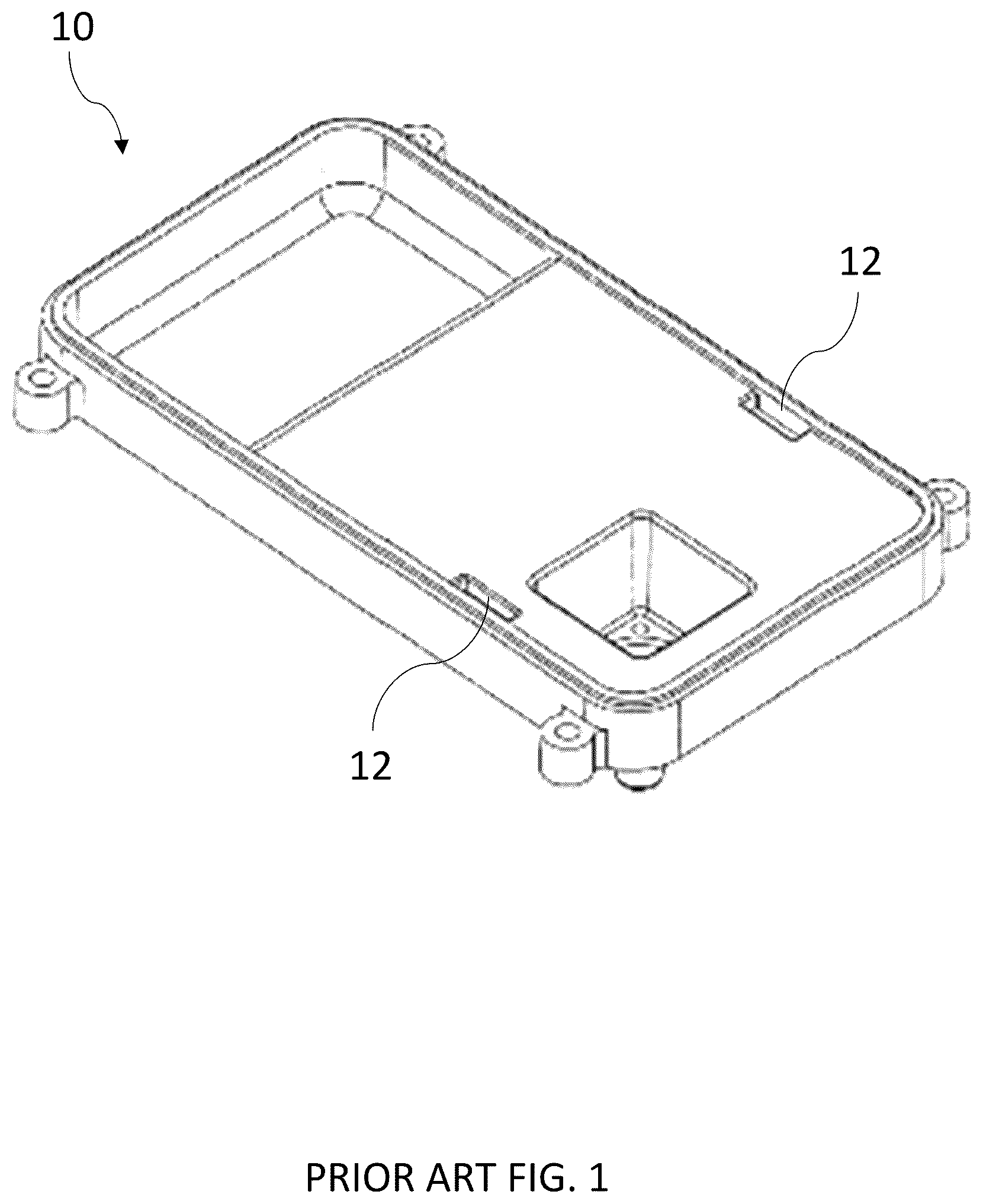 Patent US12347885 Figure 1 – Radio battery lid