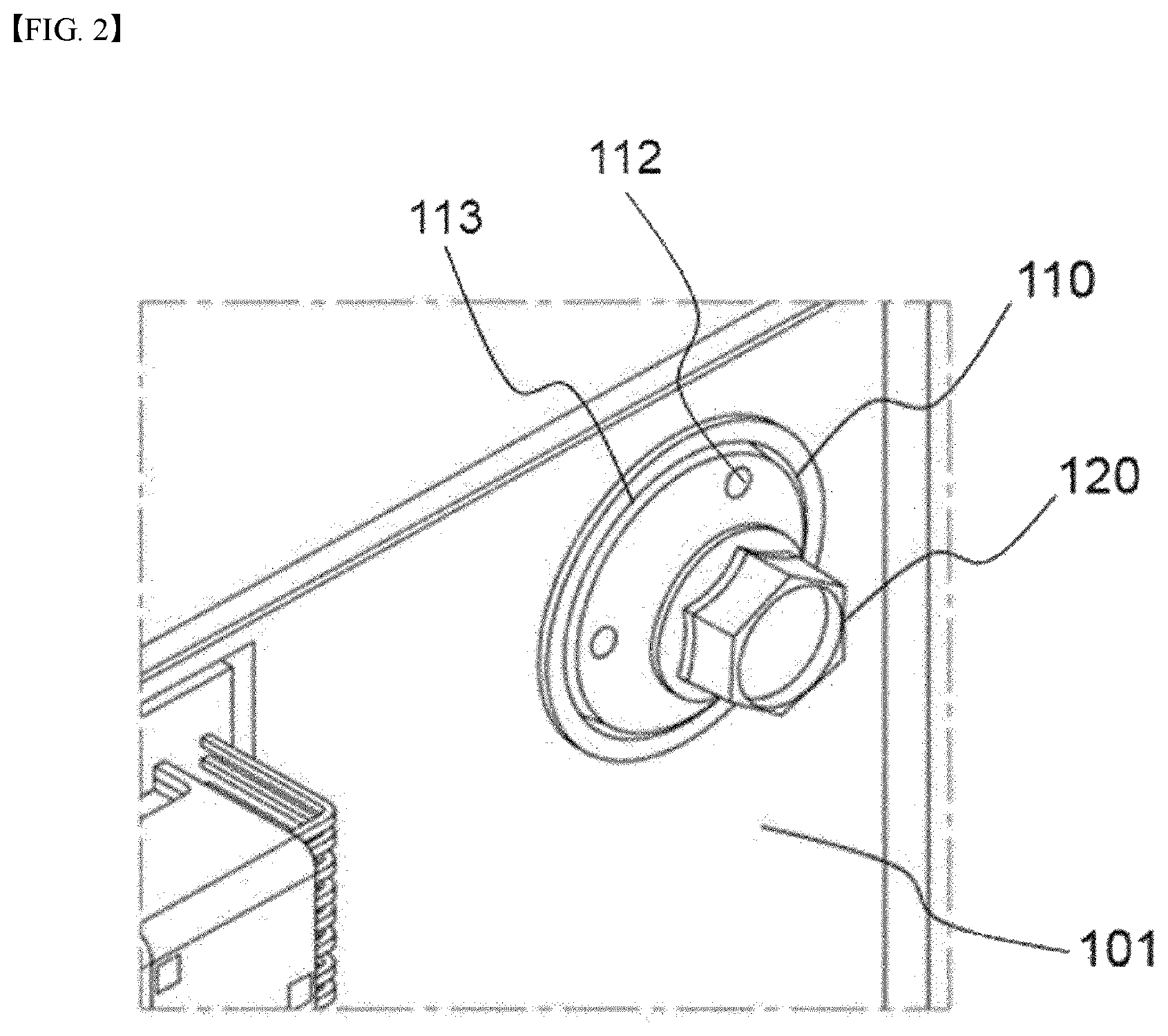 Patent US12347888 Figure 2 – Battery module ensuring airtightness for HV terminal, and battery pack comprising same