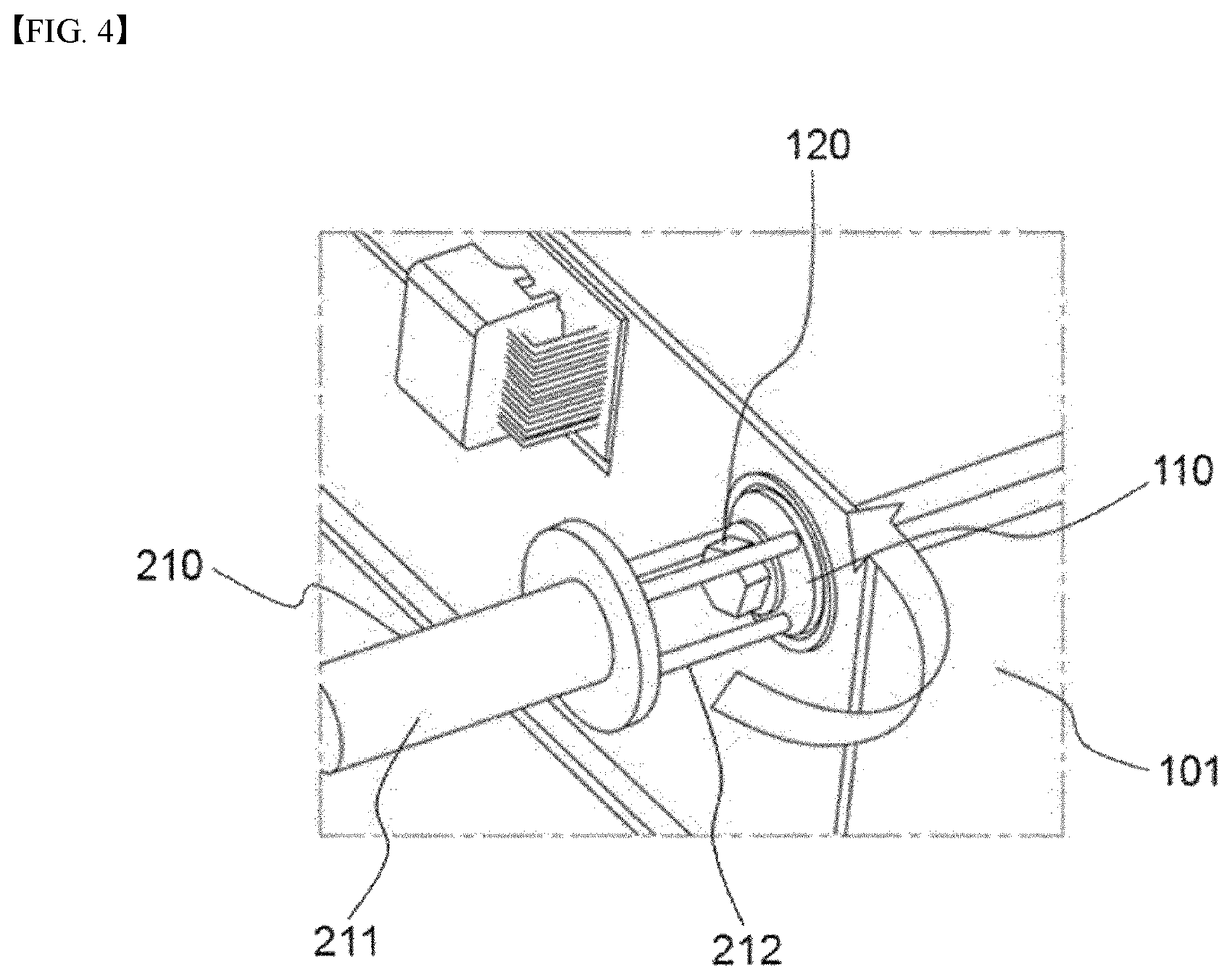 Patent US12347888 Figure 4 – Battery module ensuring airtightness for HV terminal, and battery pack comprising same