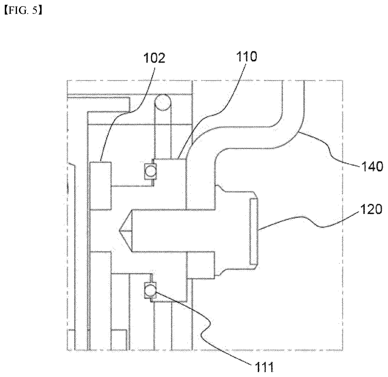 Patent US12347888 Figure 5 – Battery module ensuring airtightness for HV terminal, and battery pack comprising same